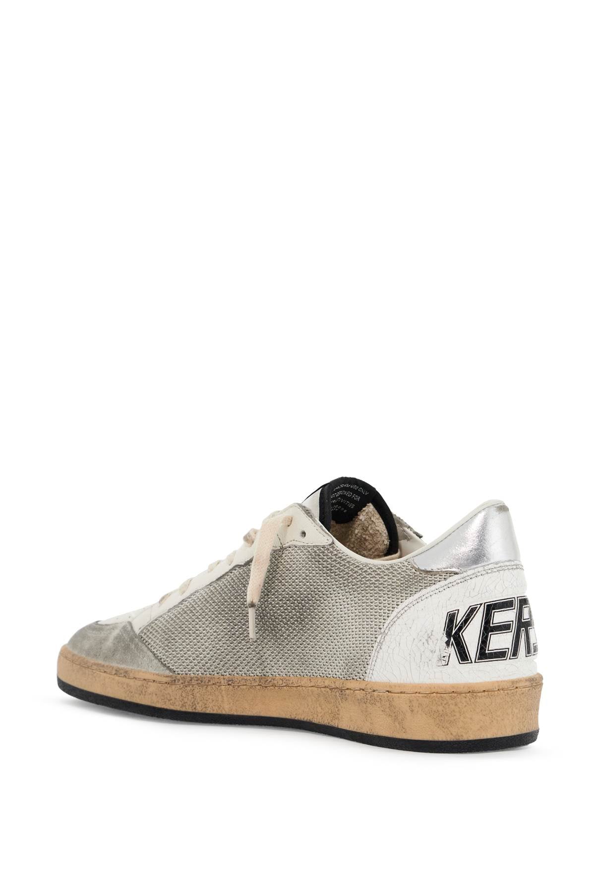 GOLDEN GOOSE leather and canvas sneakers