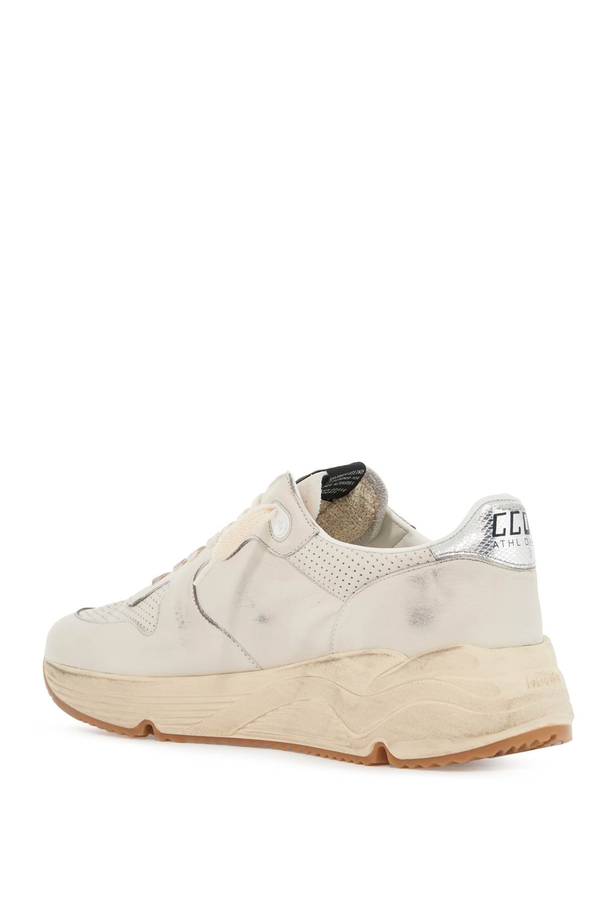 GOLDEN GOOSE leather sole running sneakers with