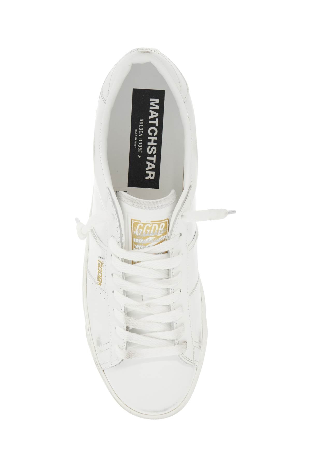 GOLDEN GOOSE smooth leather matchstar sneakers in