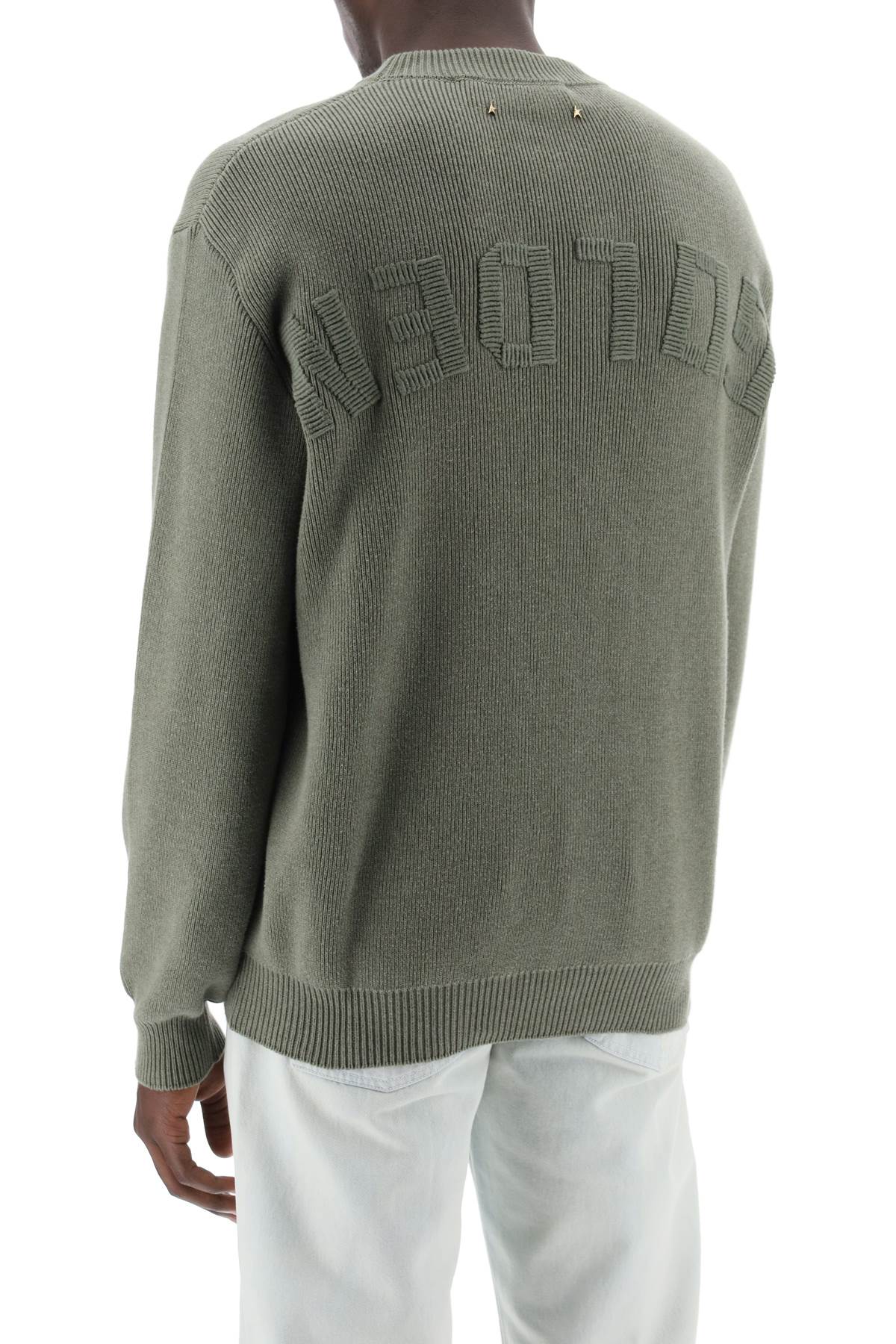 GOLDEN GOOSE davis cotton rib sweater