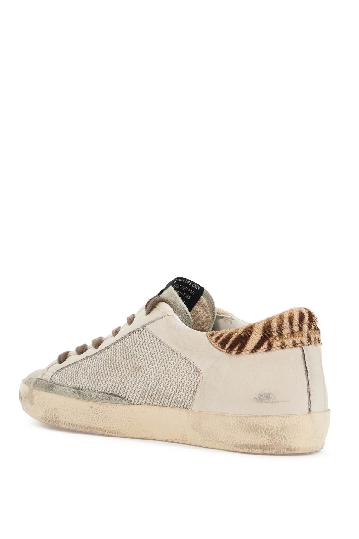 GOLDEN GOOSE super-star canvas and leather sneakers