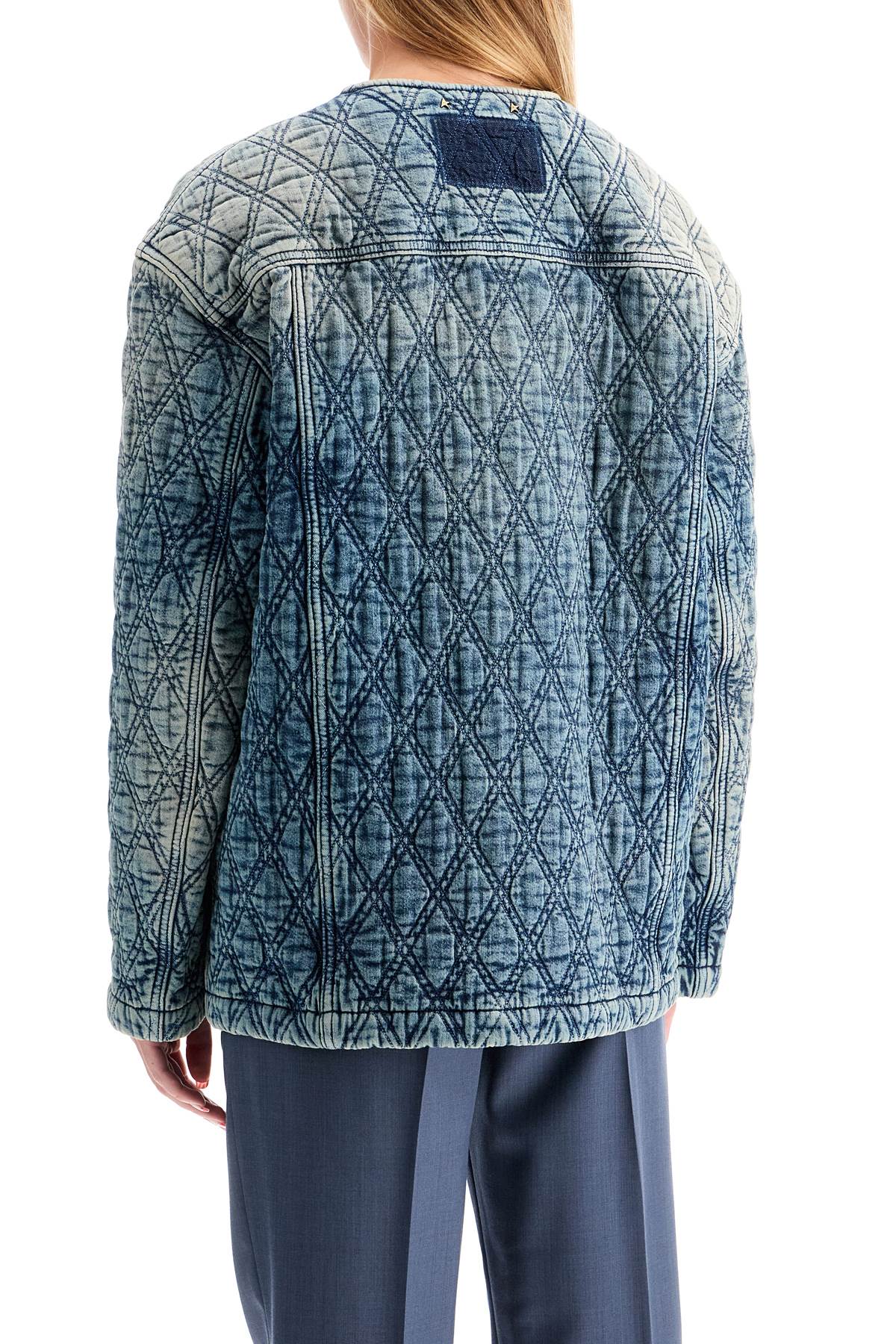 GOLDEN GOOSE quilted denim jacket