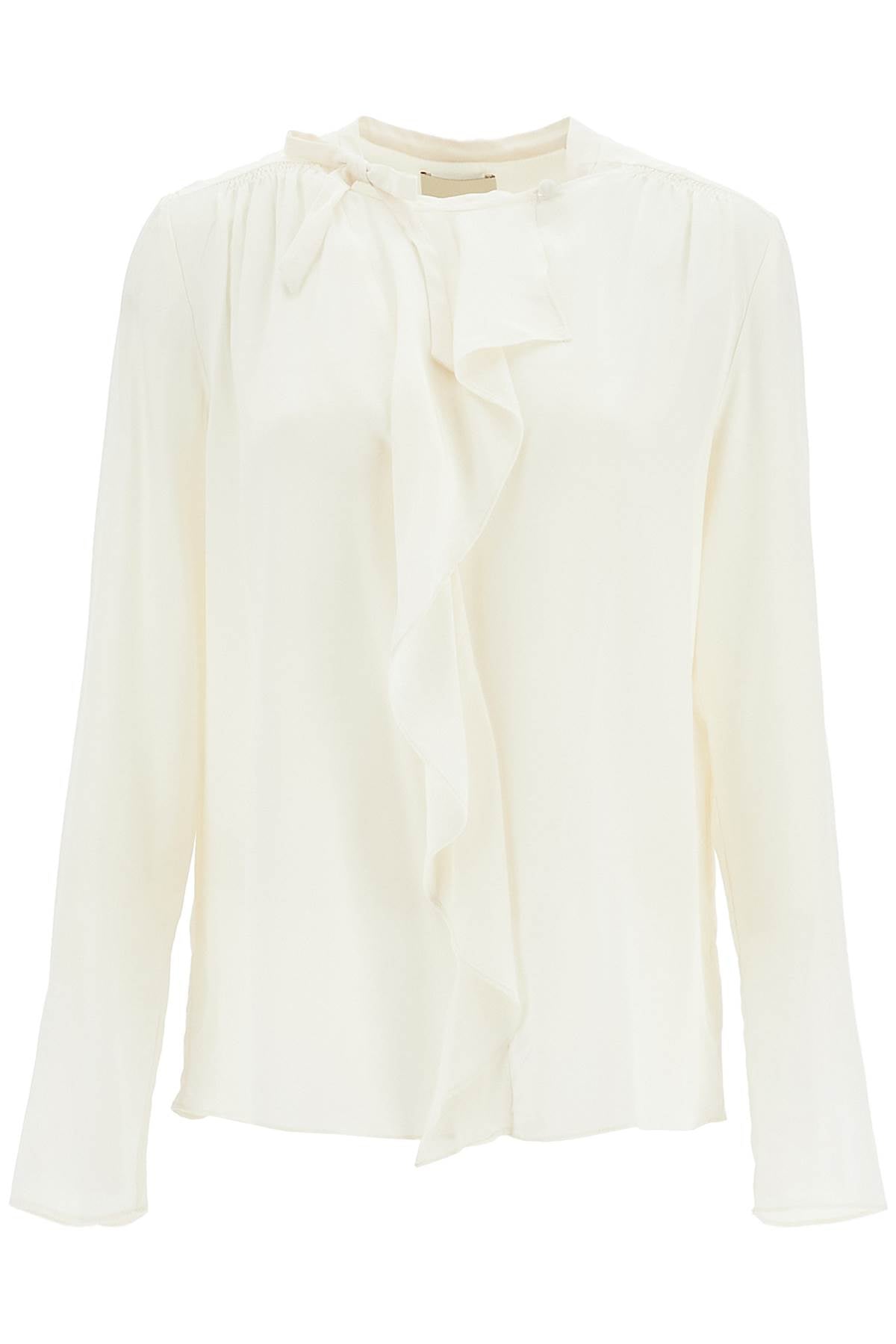 ISABEL MARANT silk blouse with ruffle 'ut