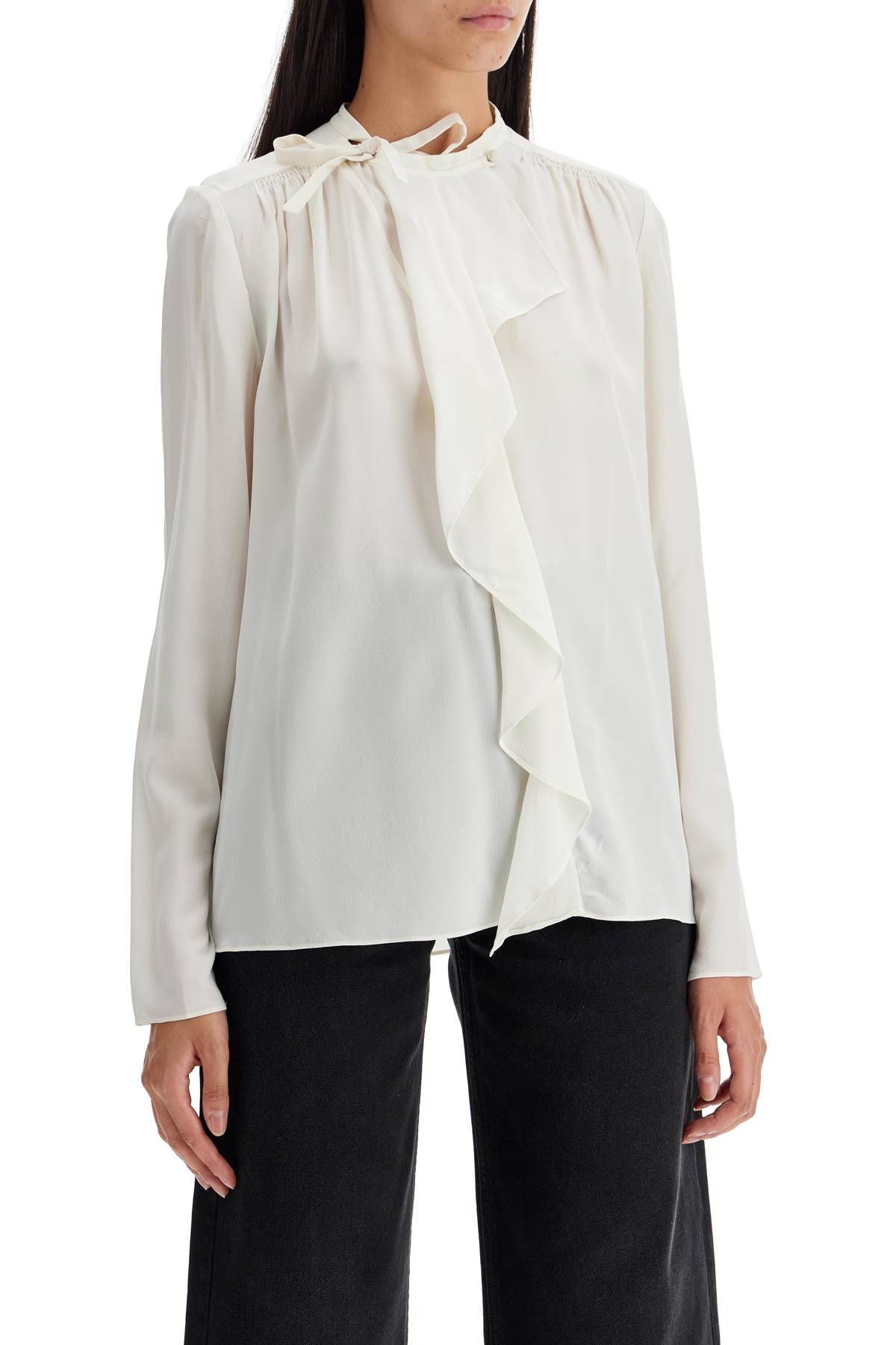 ISABEL MARANT silk blouse with ruffle 'ut