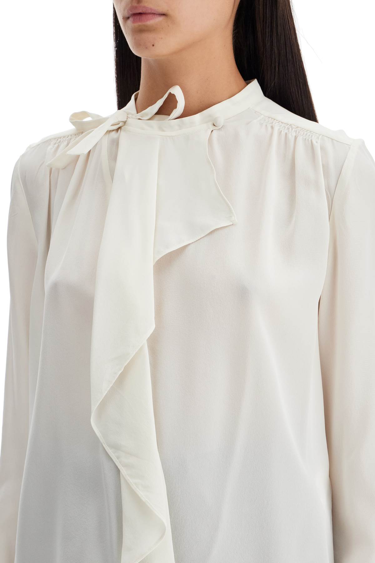 ISABEL MARANT silk blouse with ruffle 'ut