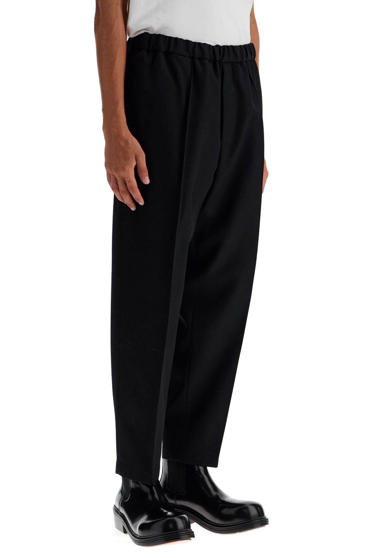 JIL SANDER tapered wool twill trousers