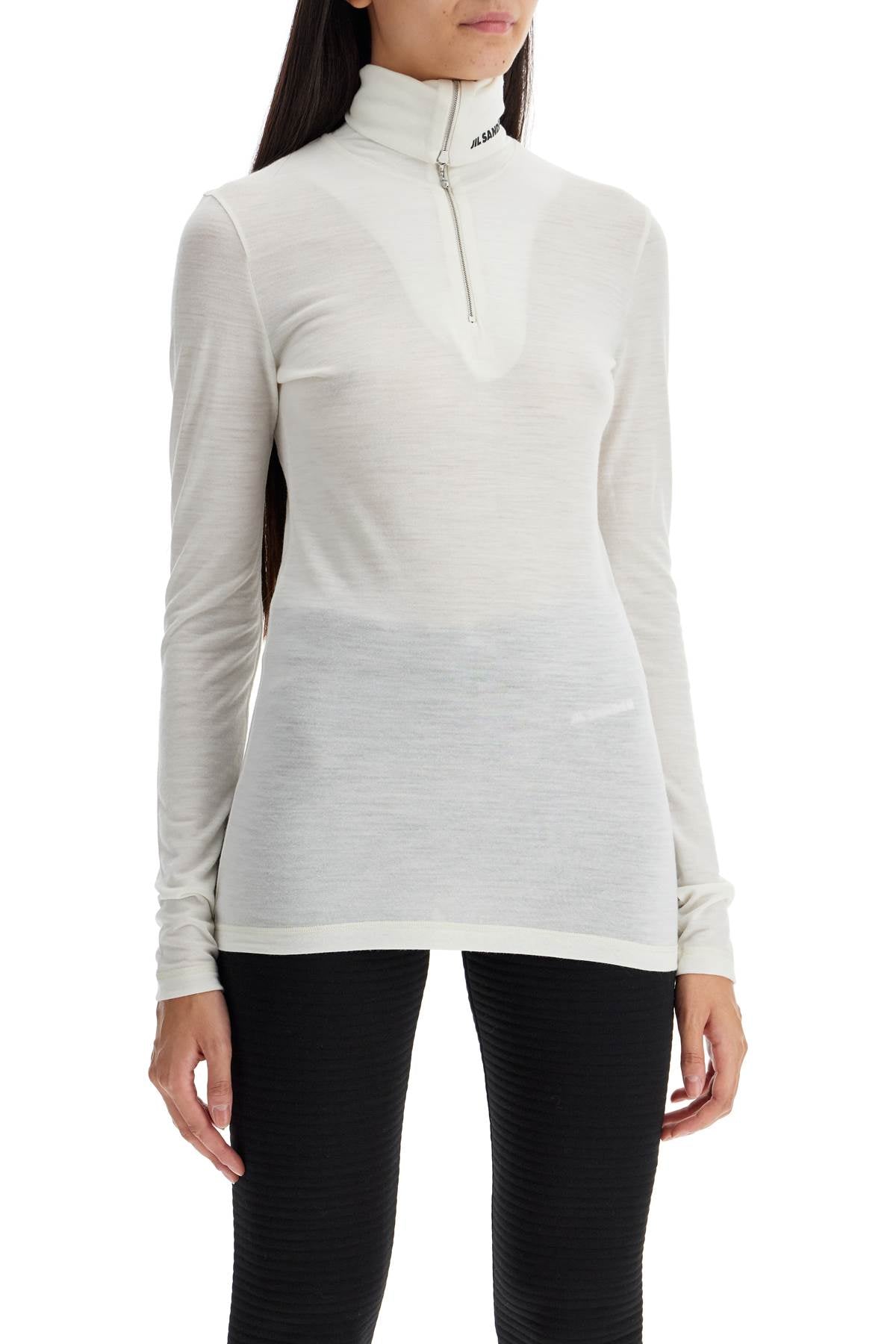 JIL SANDER long-sleeved t-shirt with zipper