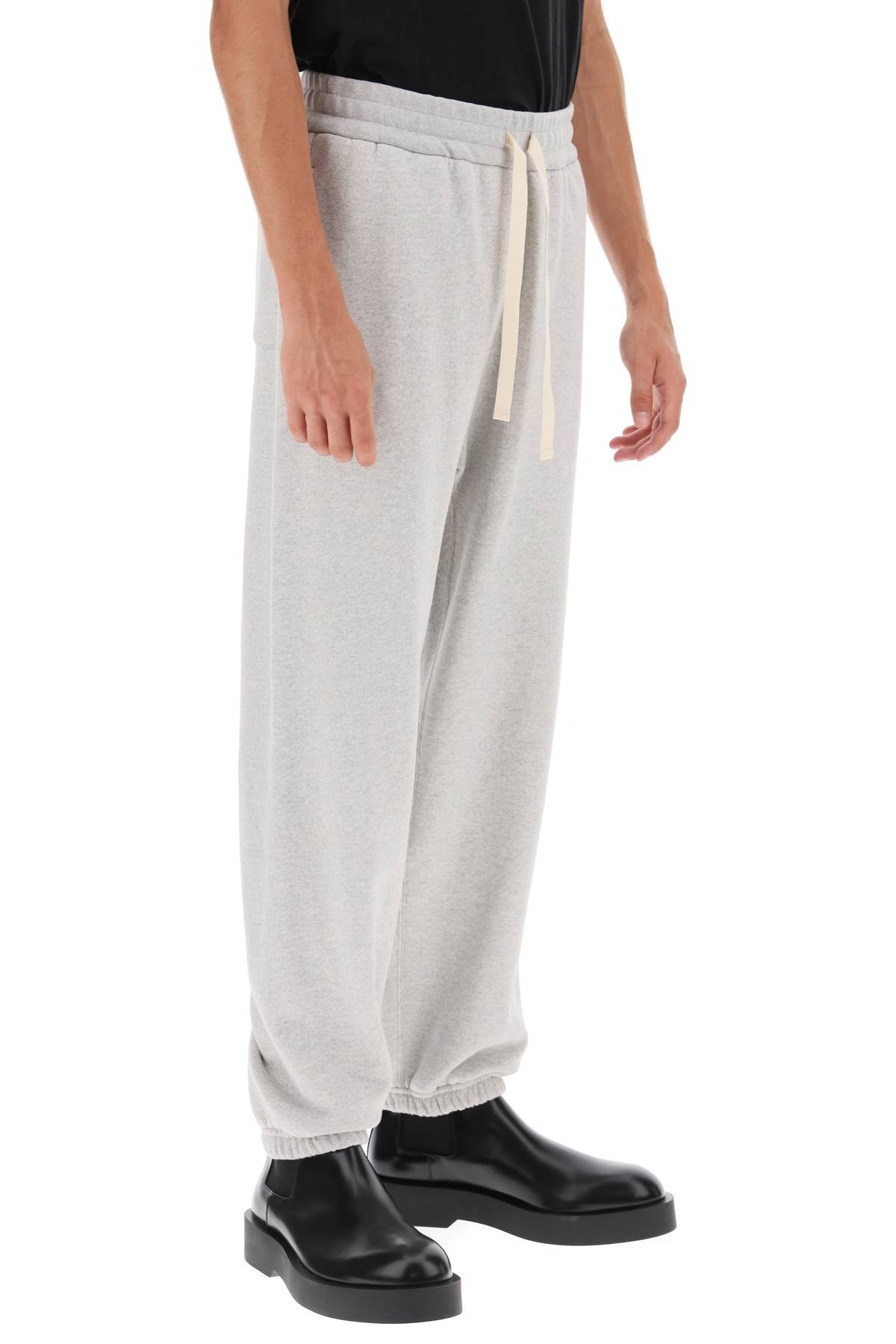 JIL SANDER cotton drawstring sweatpants