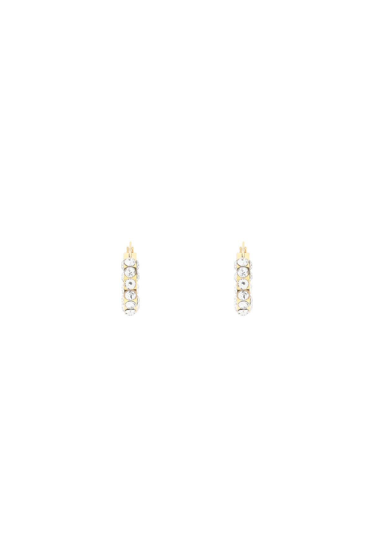 AMINA MUADDI small jahleel hoop earrings with crystals