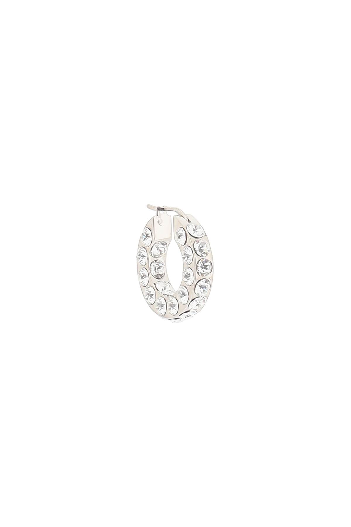 AMINA MUADDI small jahleel hoop earrings with crystals