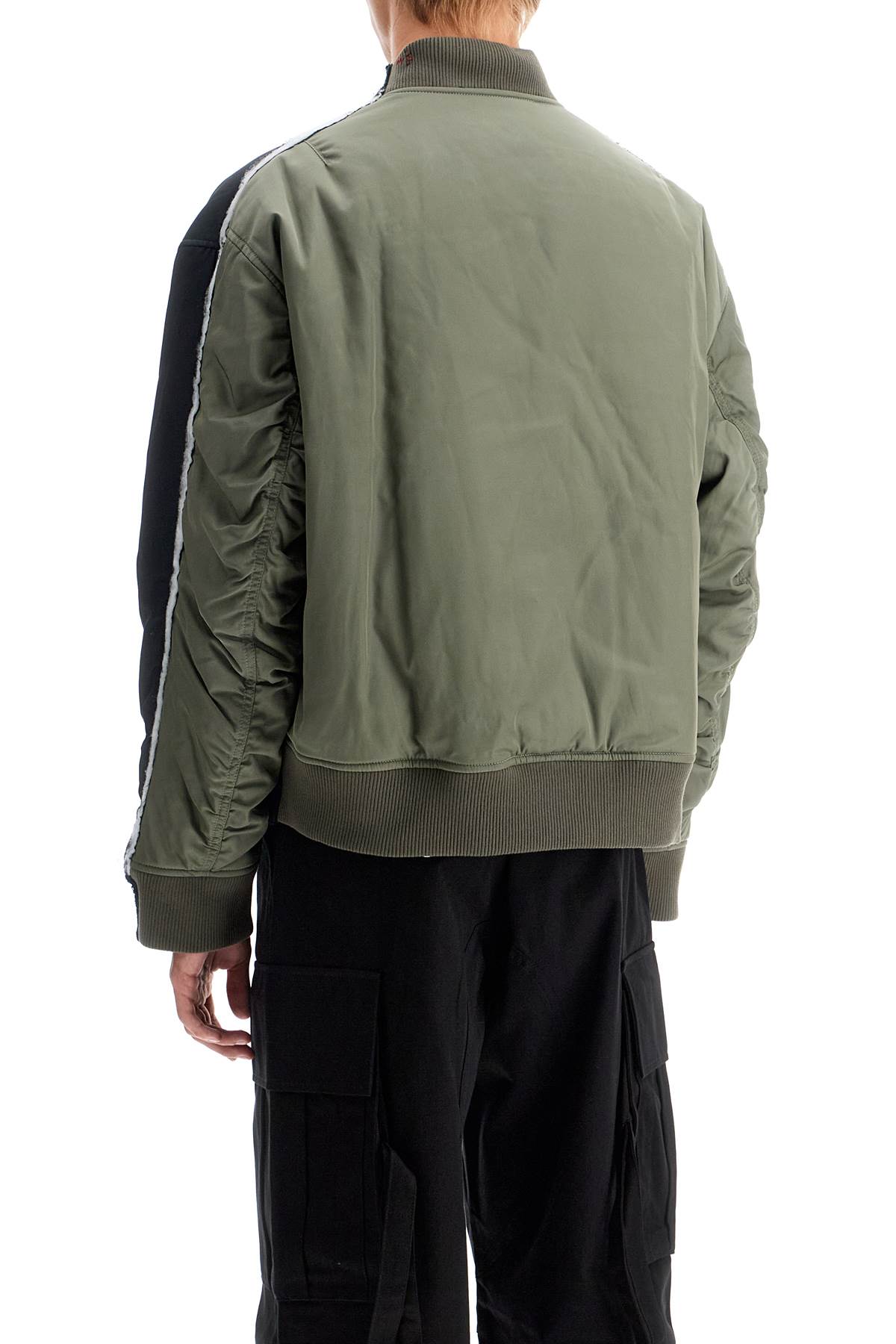 MARNI two-tone bomber jacket with stitching