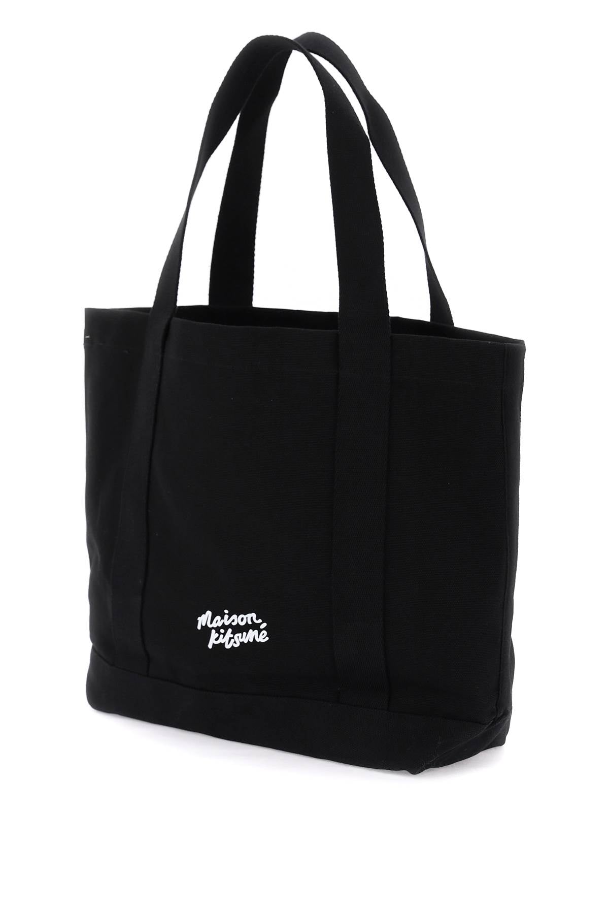 MAISON KITSUNE fox head tote bag