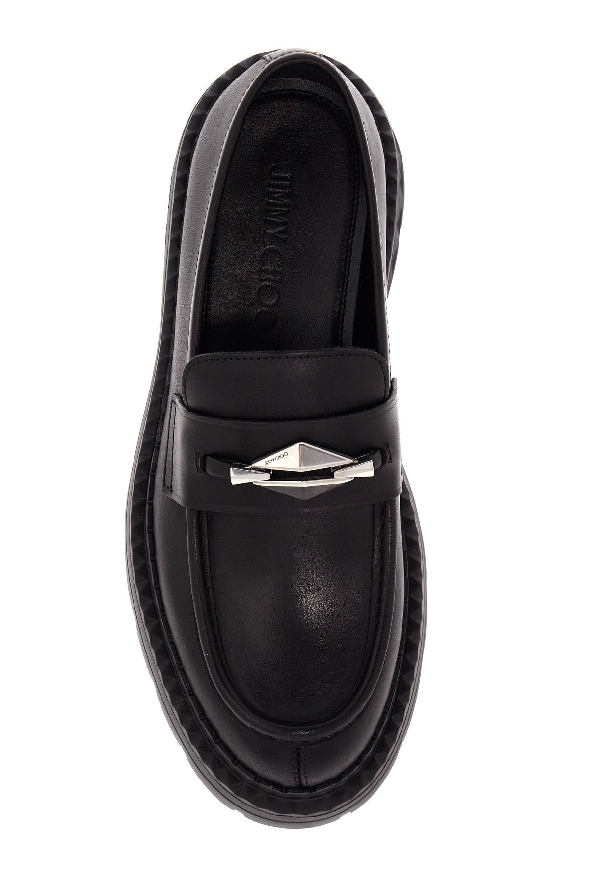 JIMMY CHOO leather marlow loafers