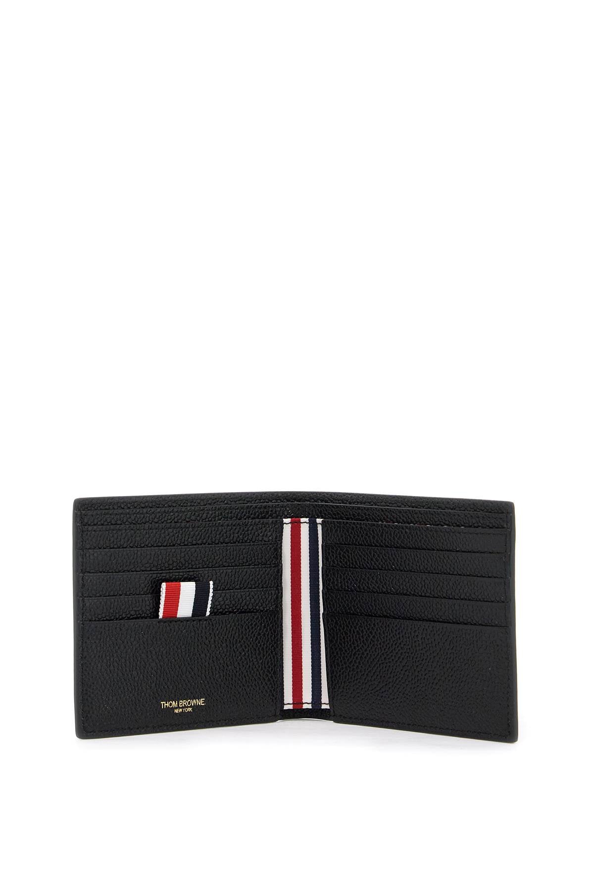 THOM BROWNE pebble grain leather bi-fold wallet