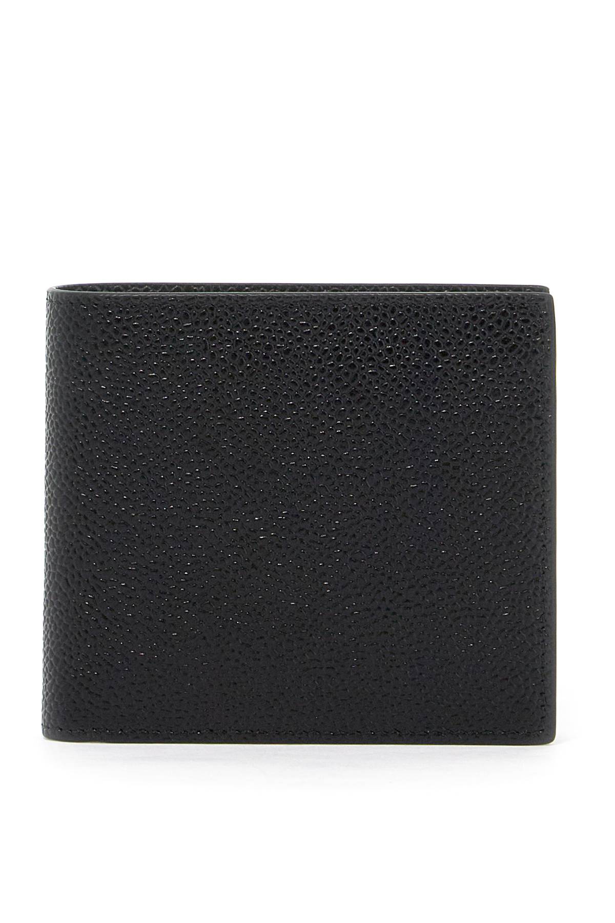 THOM BROWNE pebble grain leather bi-fold wallet