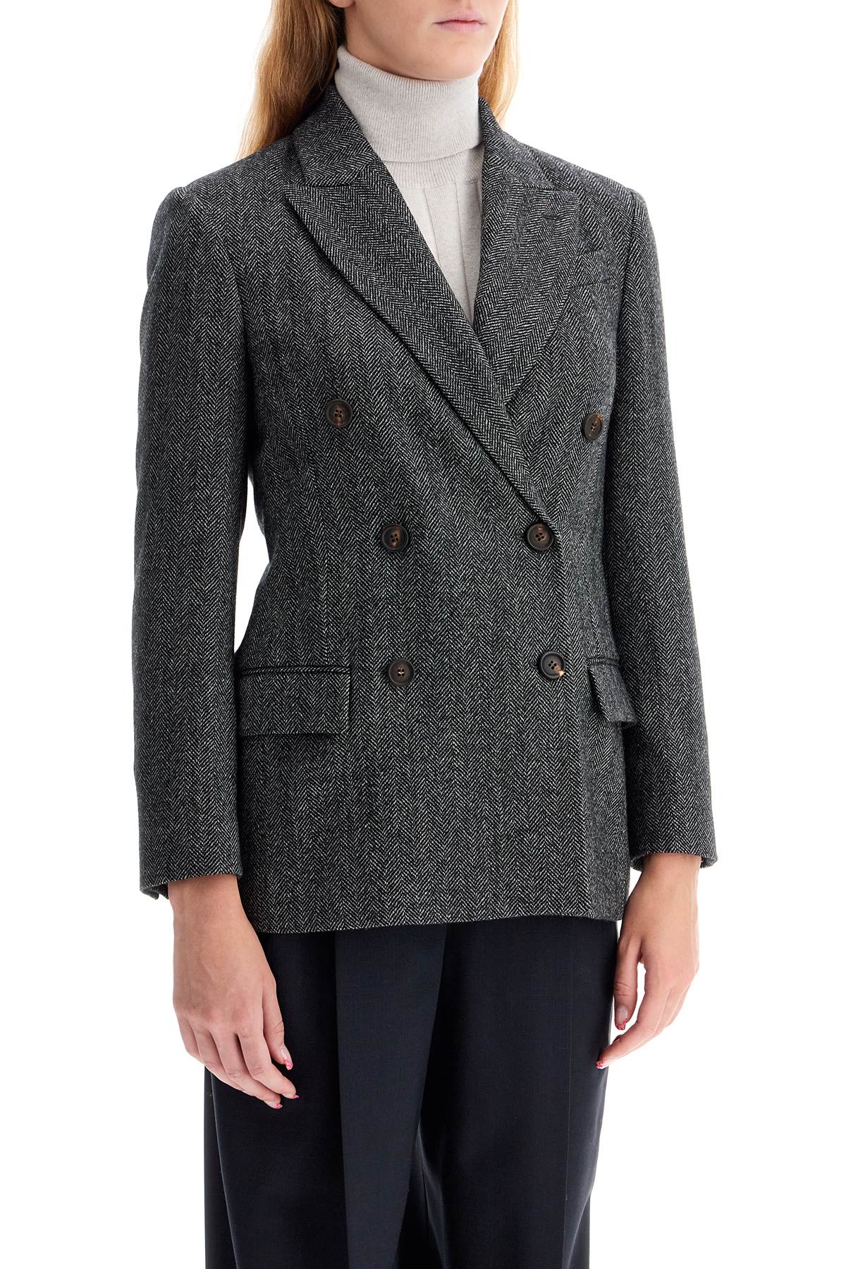 BRUNELLO CUCINELLI "chevron wool carded techno jacket"