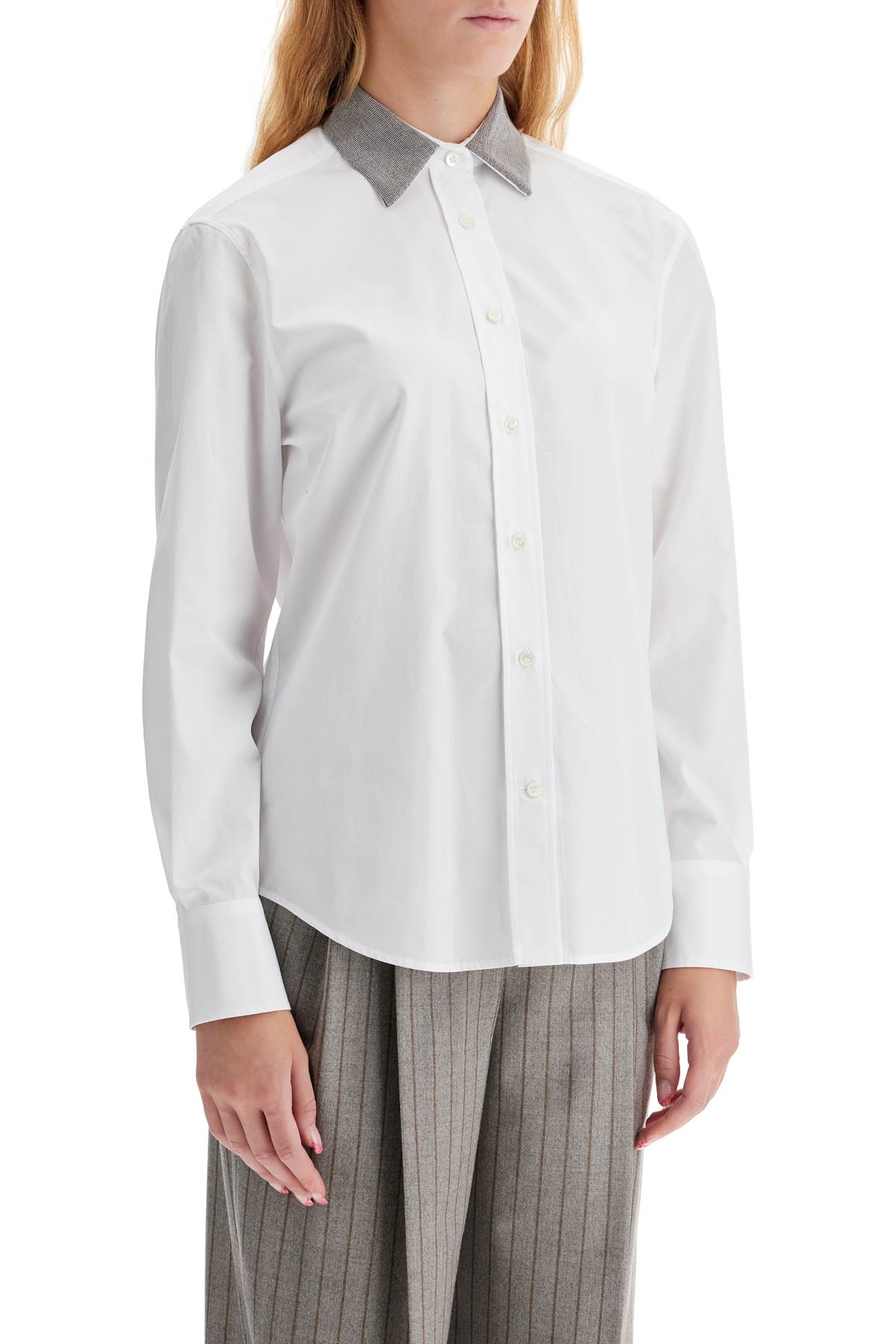 BRUNELLO CUCINELLI "shirt with beaded collar