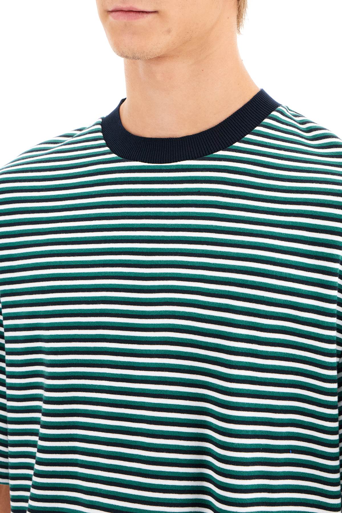 THOM BROWNE "striped oversized jersey t-shirt"