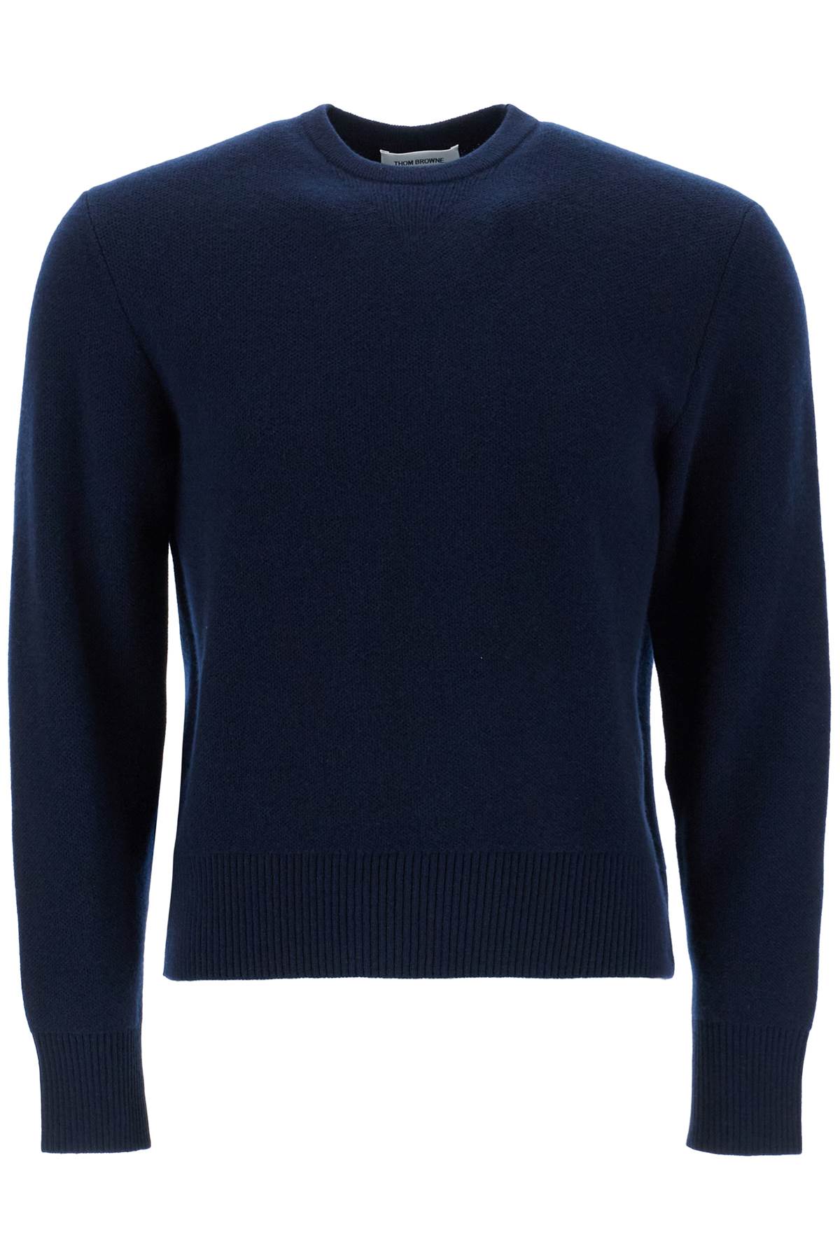 THOM BROWNE wool piqué crewneck pullover