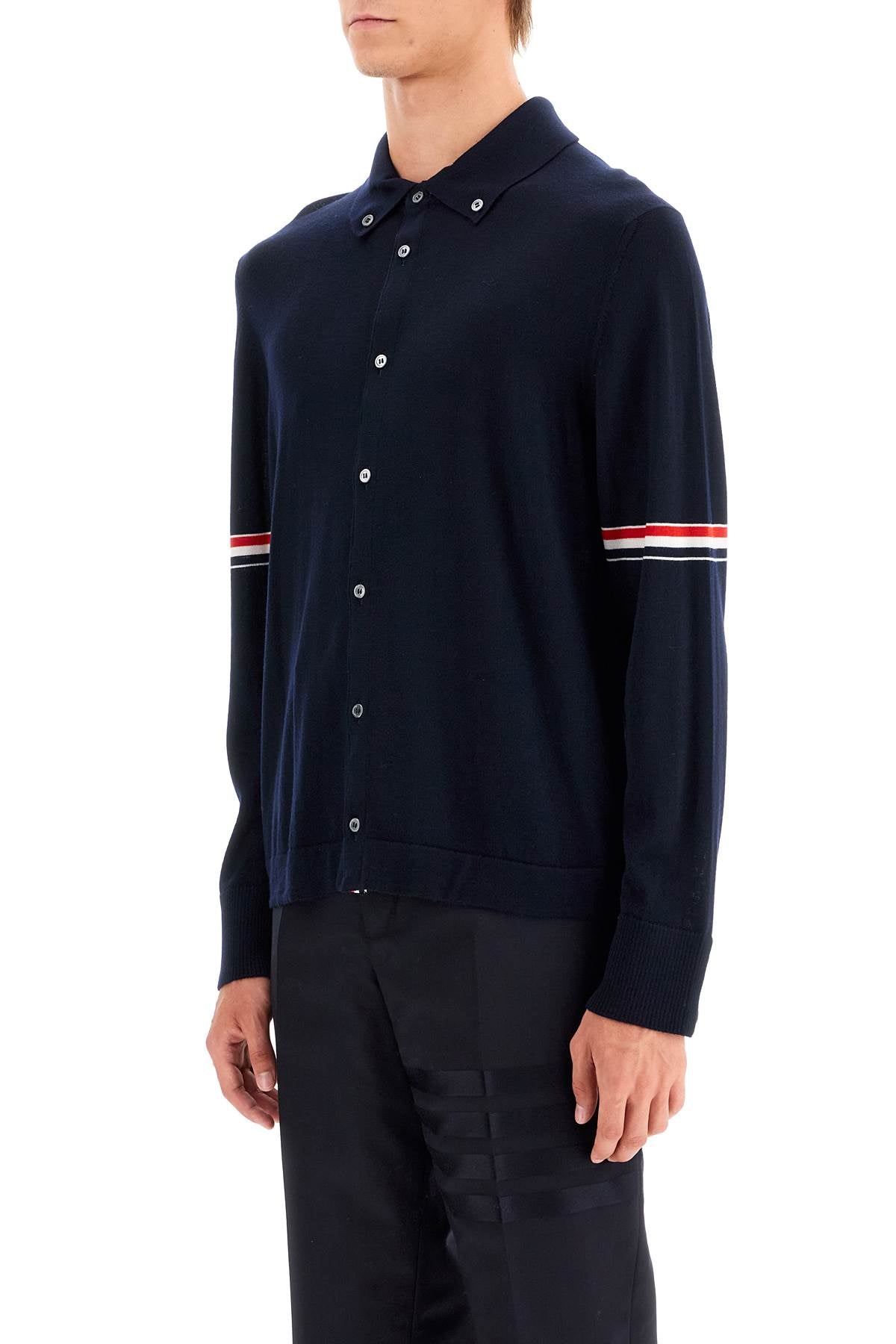 THOM BROWNE wool button-down cardigan for