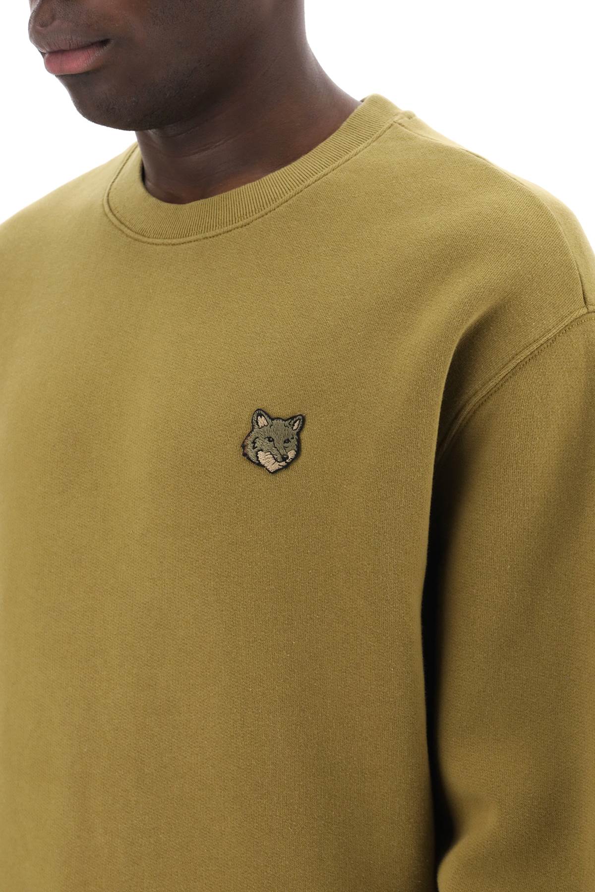 MAISON KITSUNE "bold fox head crewneck sweat