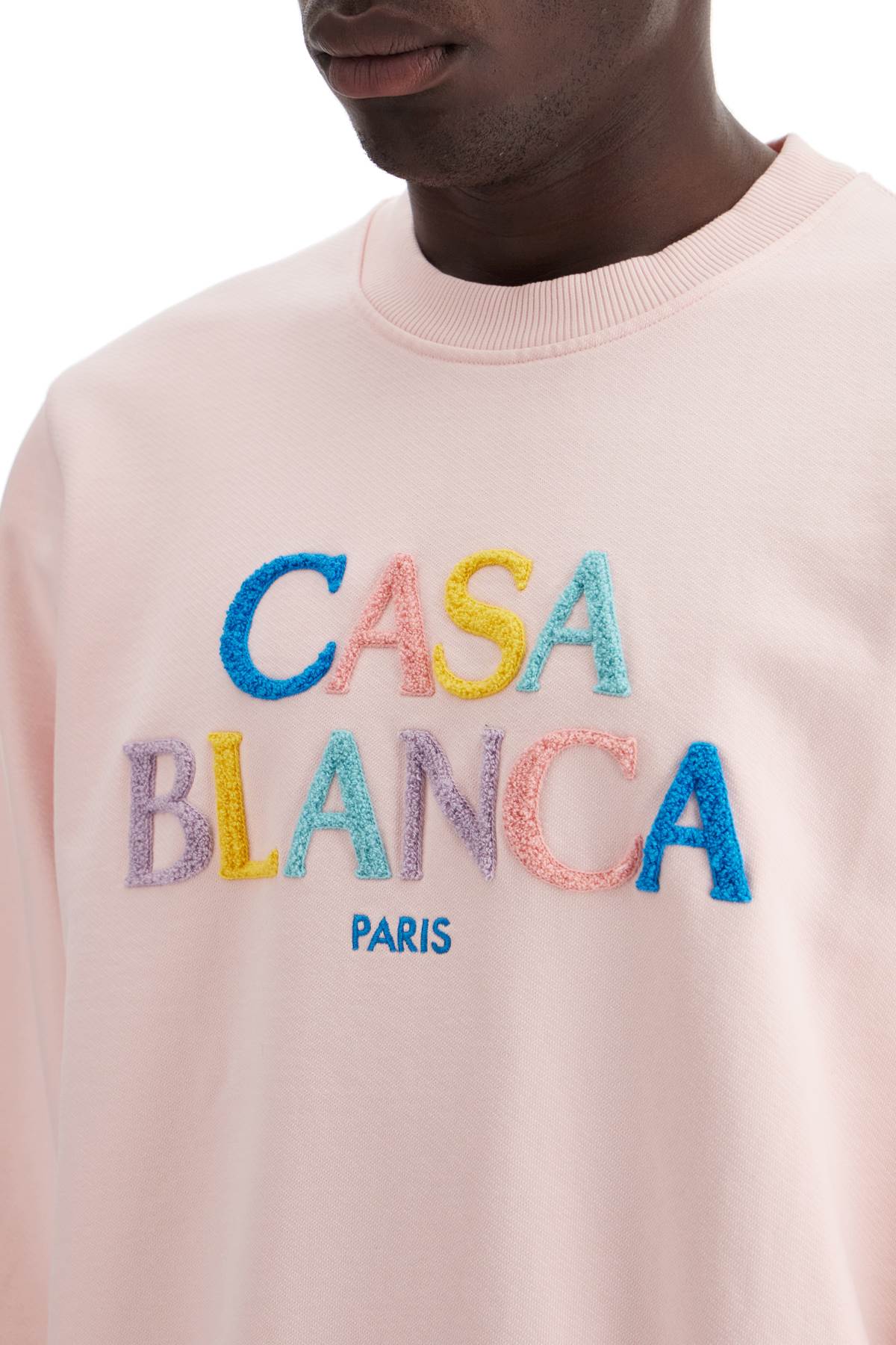 CASABLANCA stacked logo crewneck sweat