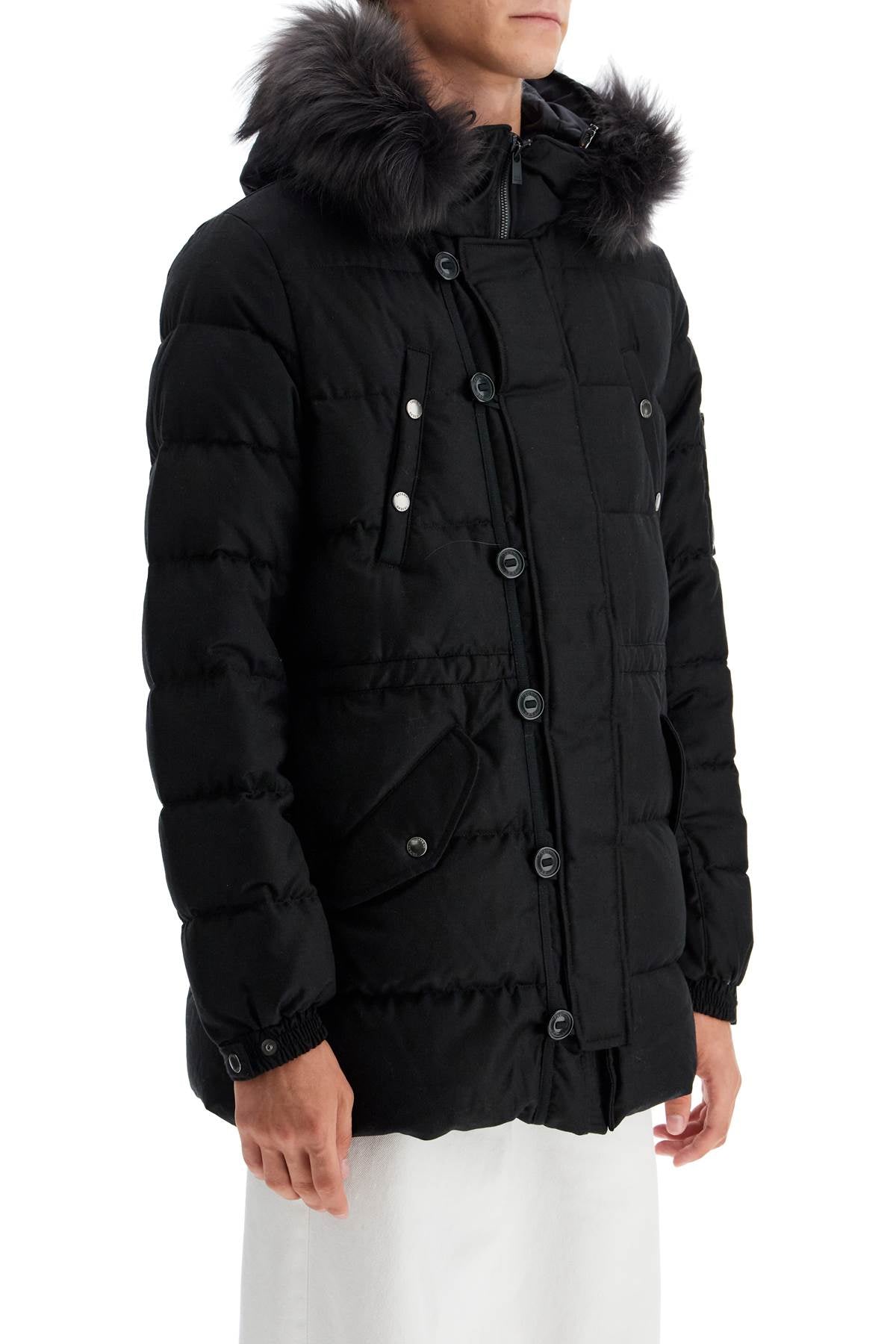 TATRAS down jacket with wool and silk lining