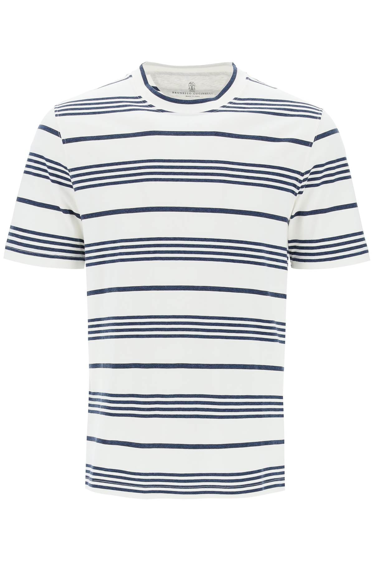 BRUNELLO CUCINELLI striped crewneck t-shirt