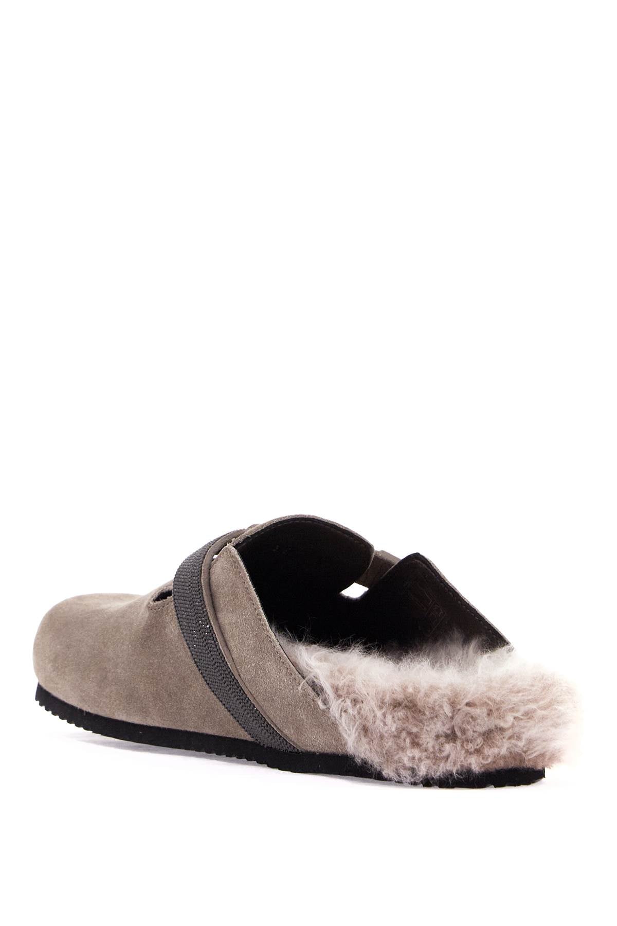 BRUNELLO CUCINELLI suede leather mules for