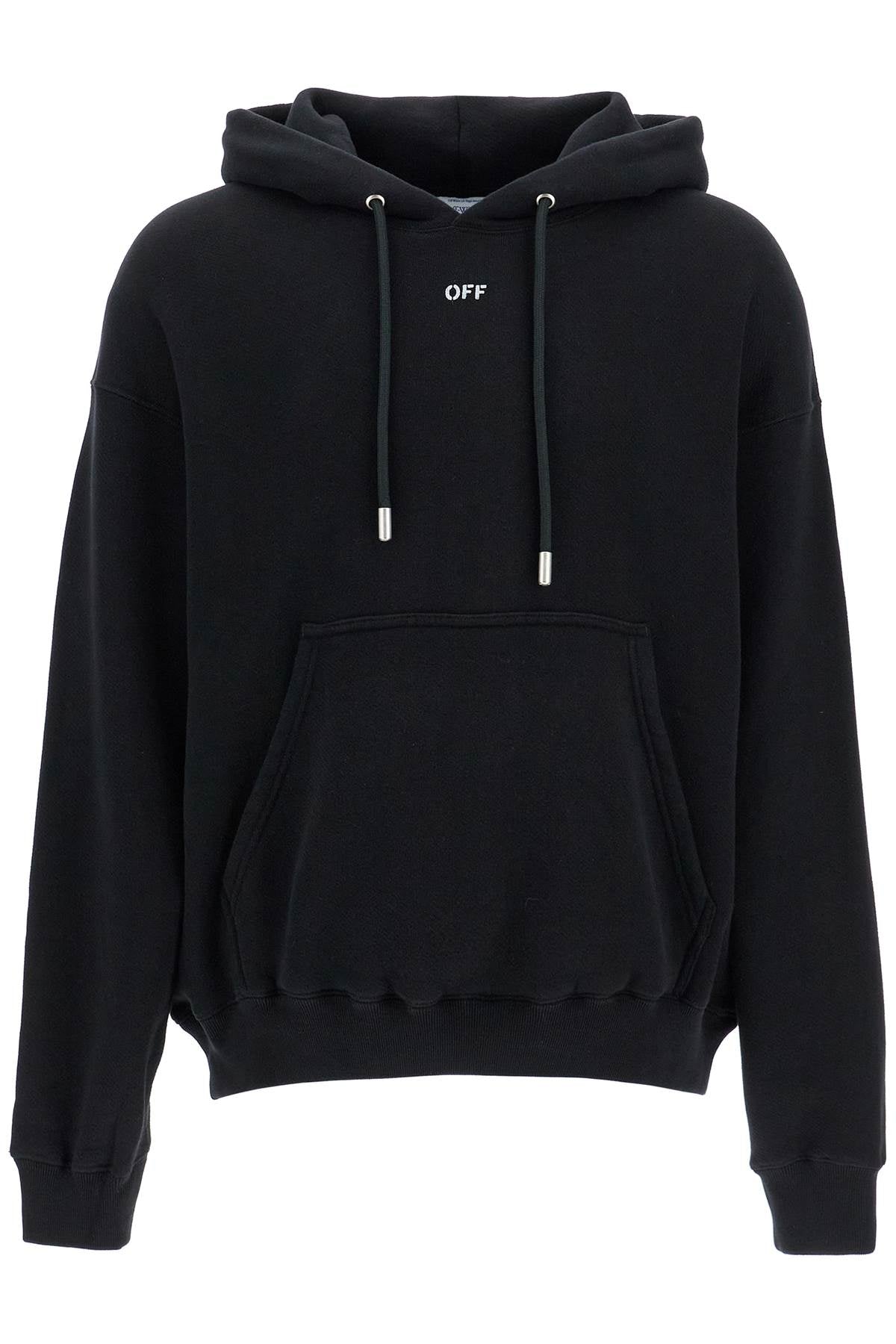 OFF-WHITE hooded sweatshirt with off print