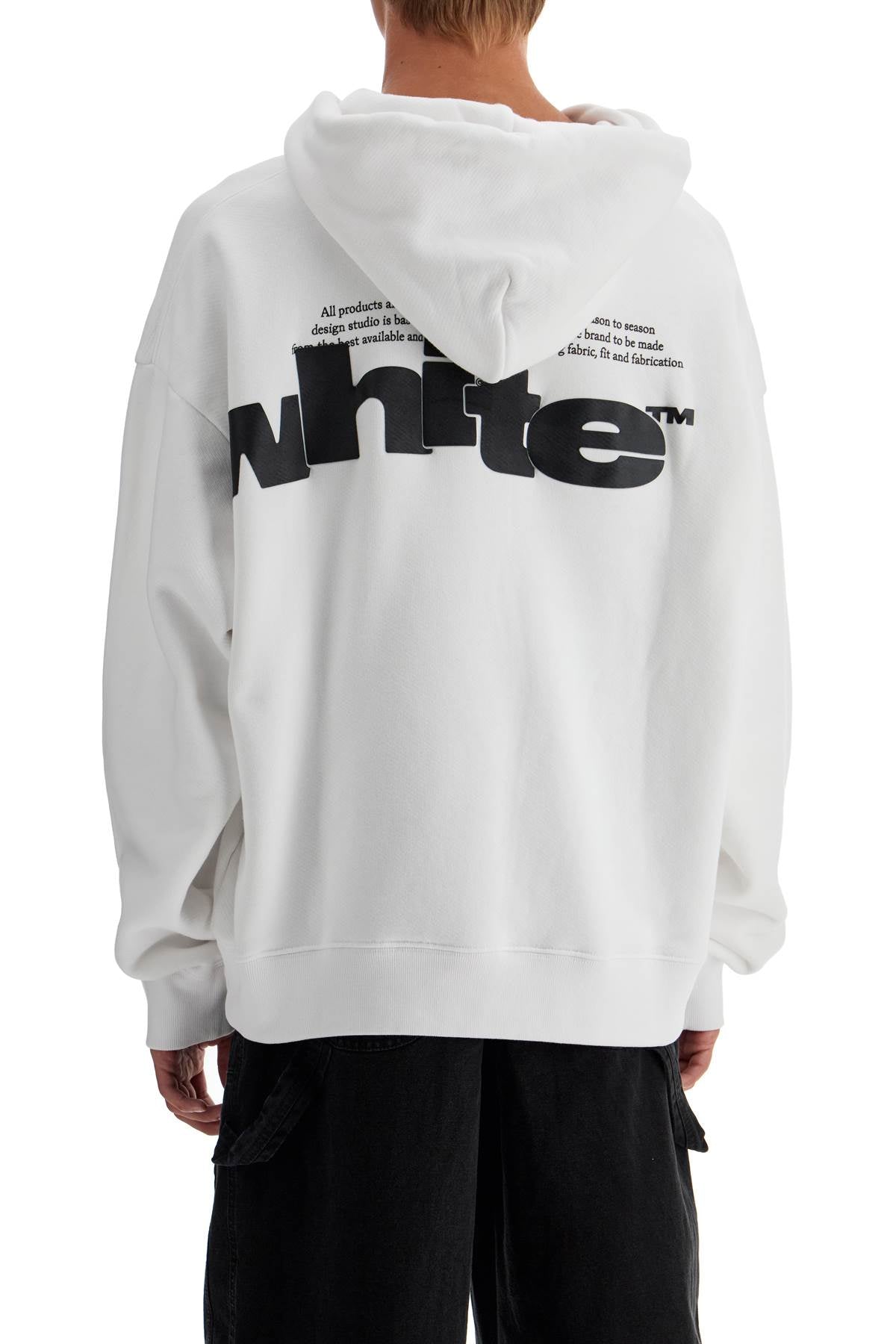 OFF-WHITE hooded sweatshirt with shared