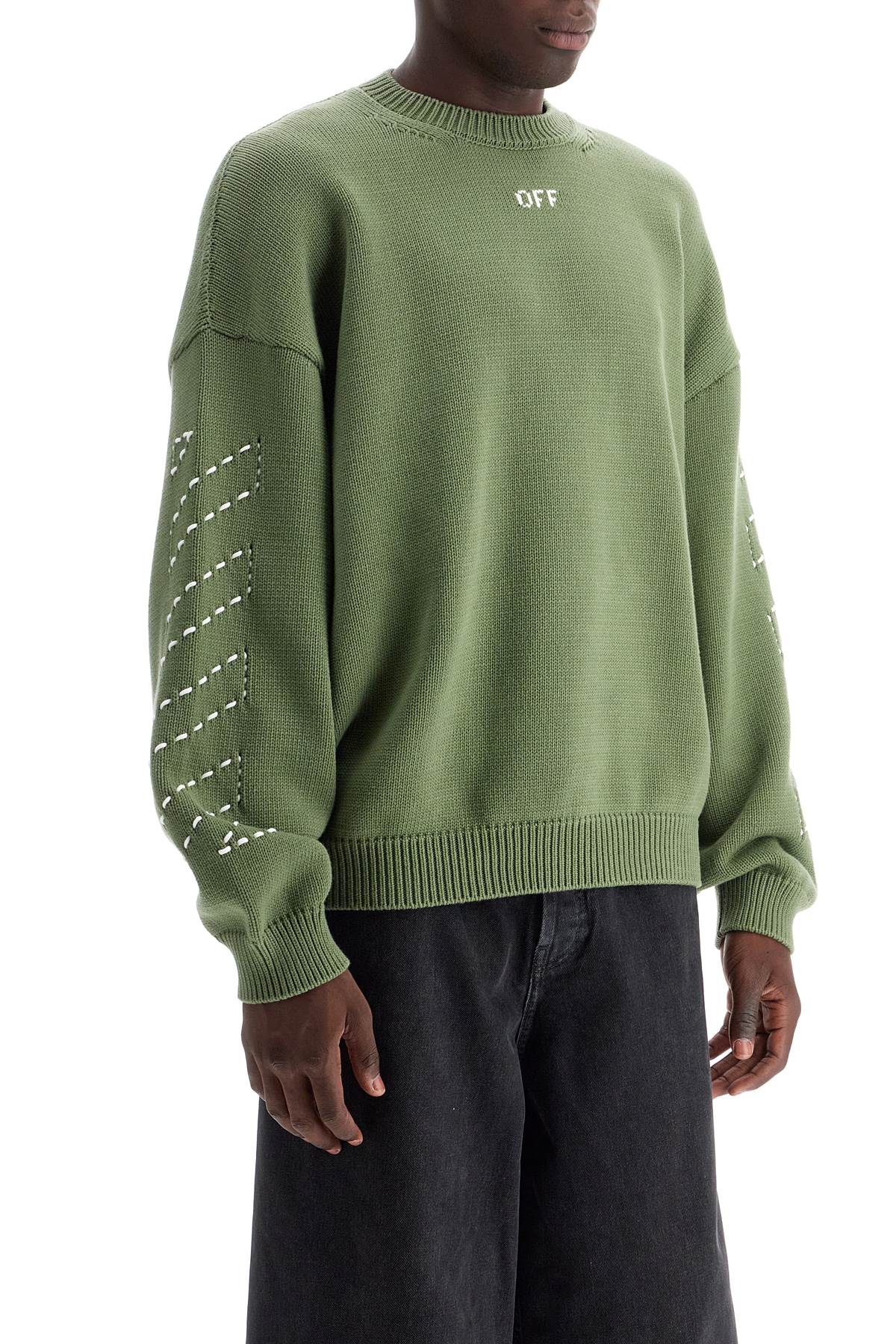 OFF-WHITE cotton pullover