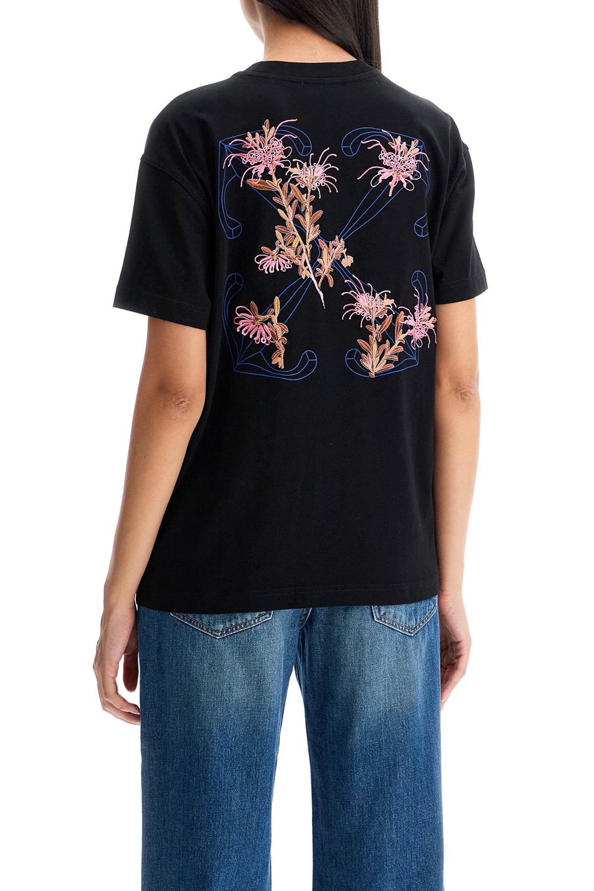 OFF-WHITE pinkflower arrow t-shirt