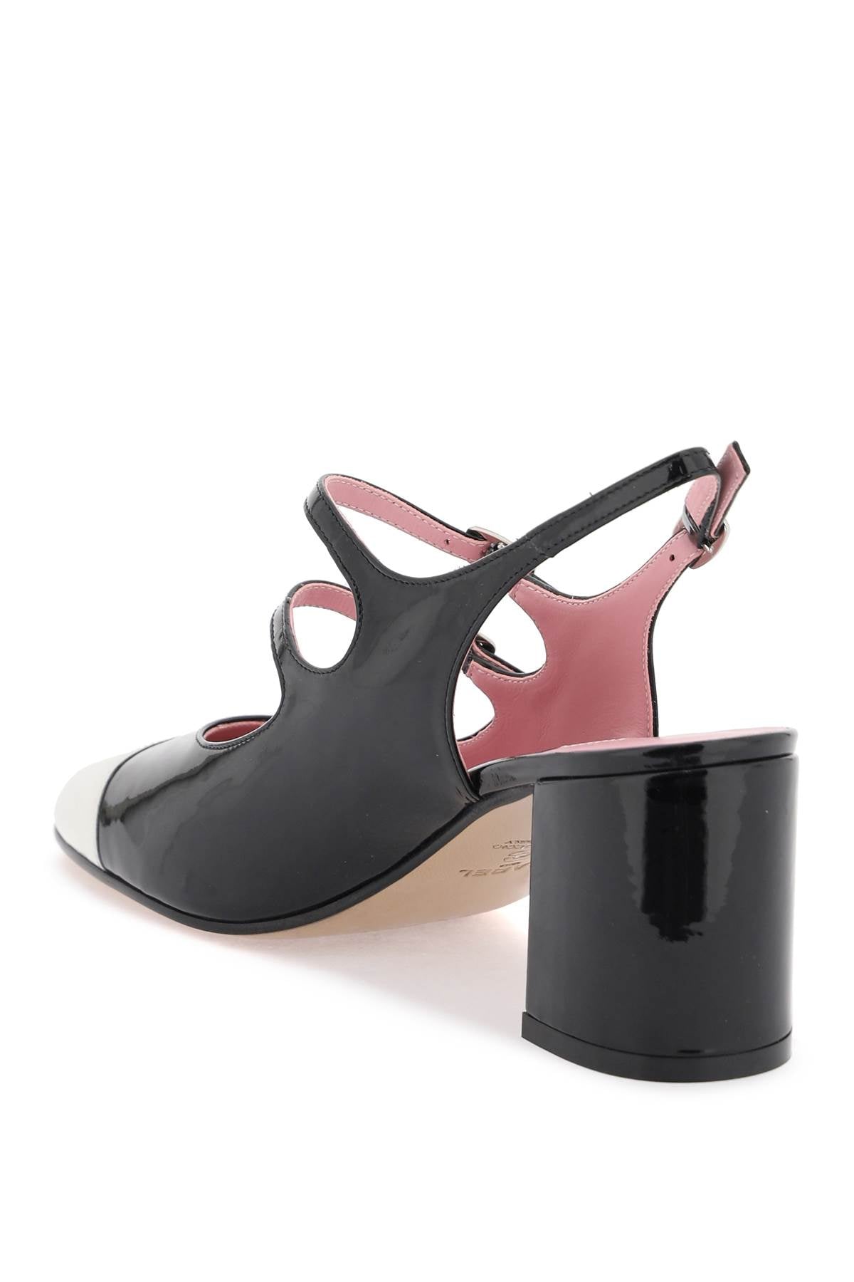 CAREL patent leather papaya slingback mary jane