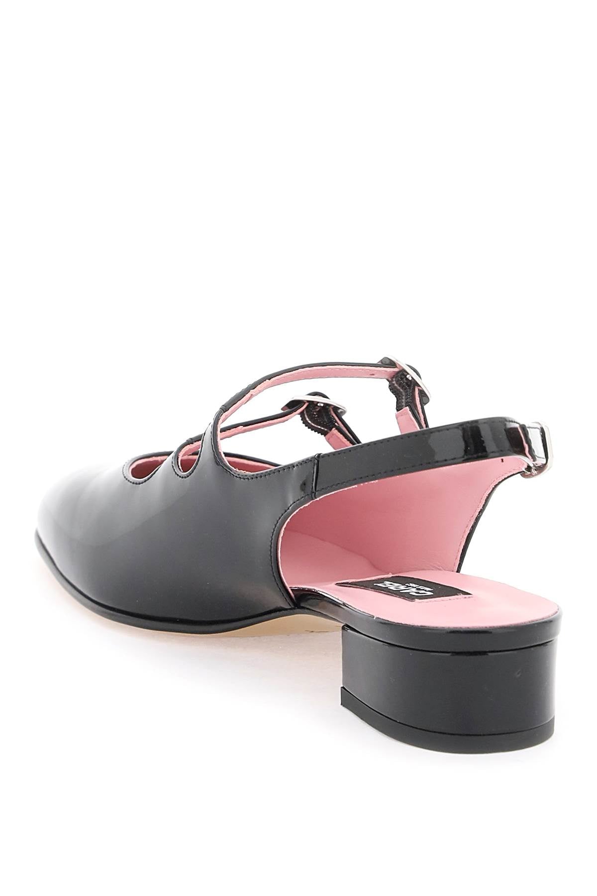 CAREL patent leather pêche slingback mary jane