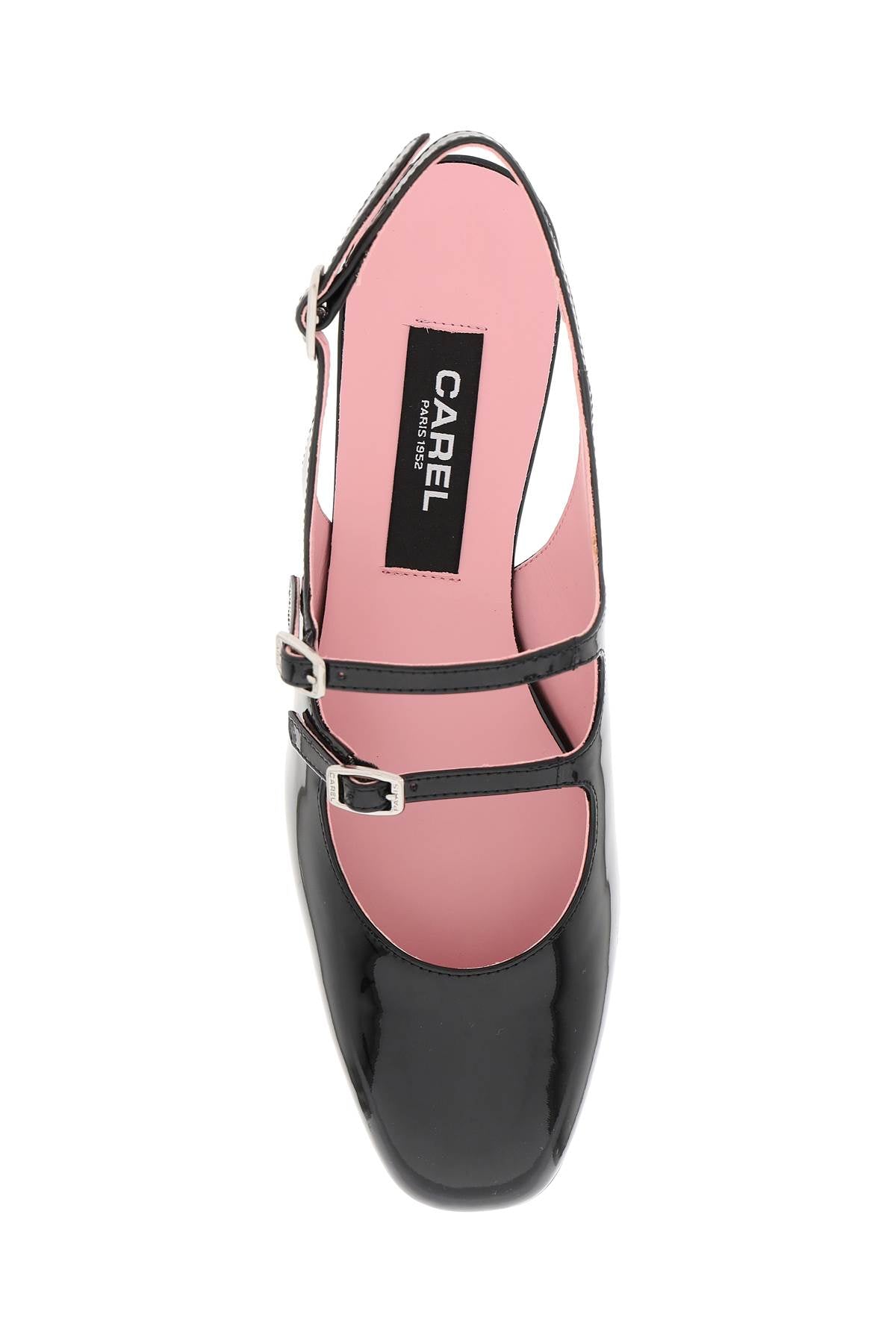 CAREL patent leather pêche slingback mary jane