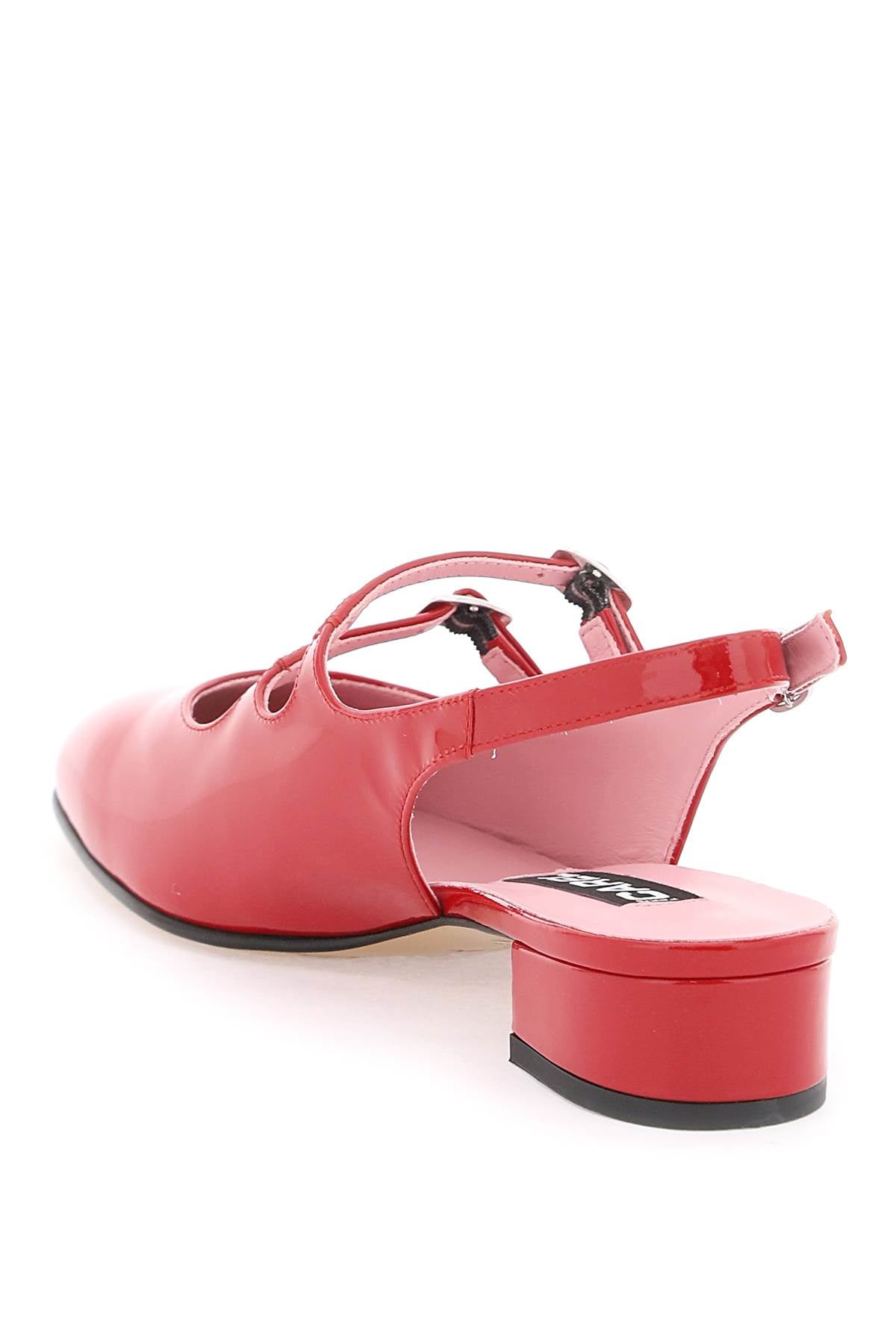 CAREL patent leather pêche slingback mary jane