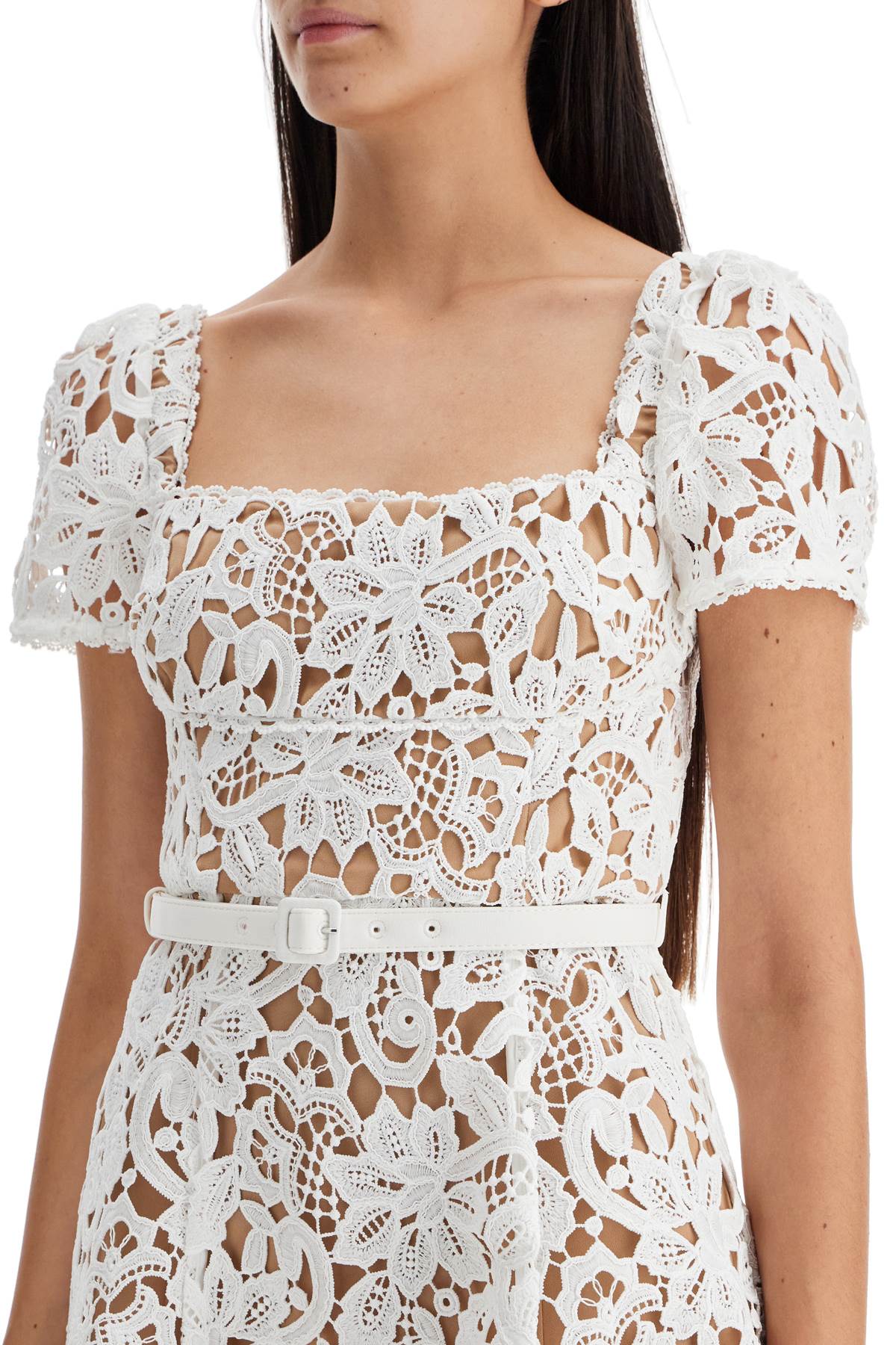 SELF PORTRAIT floral lace mini dress with eight