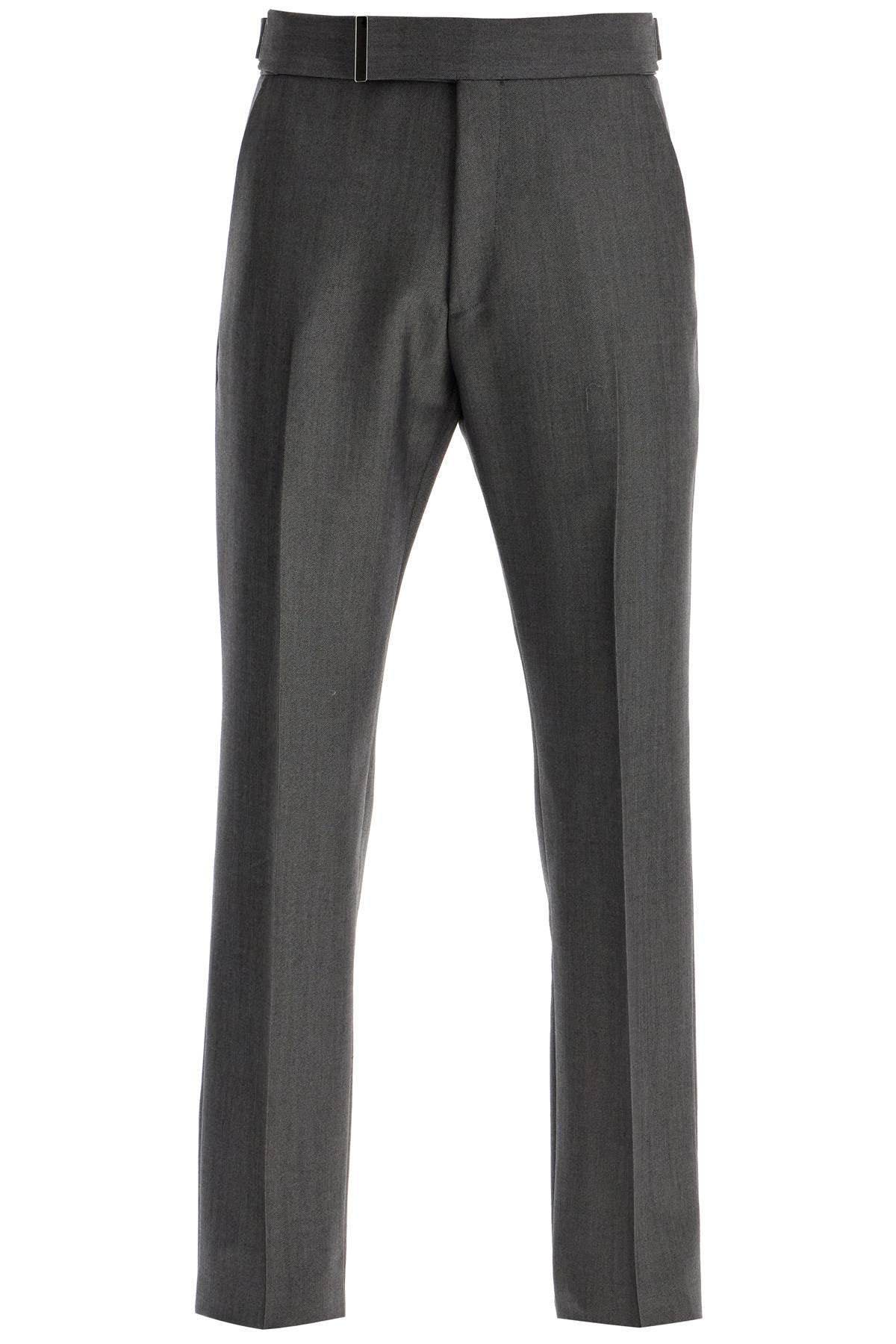 TOM FORD atticus wool and mohair mikado trousers