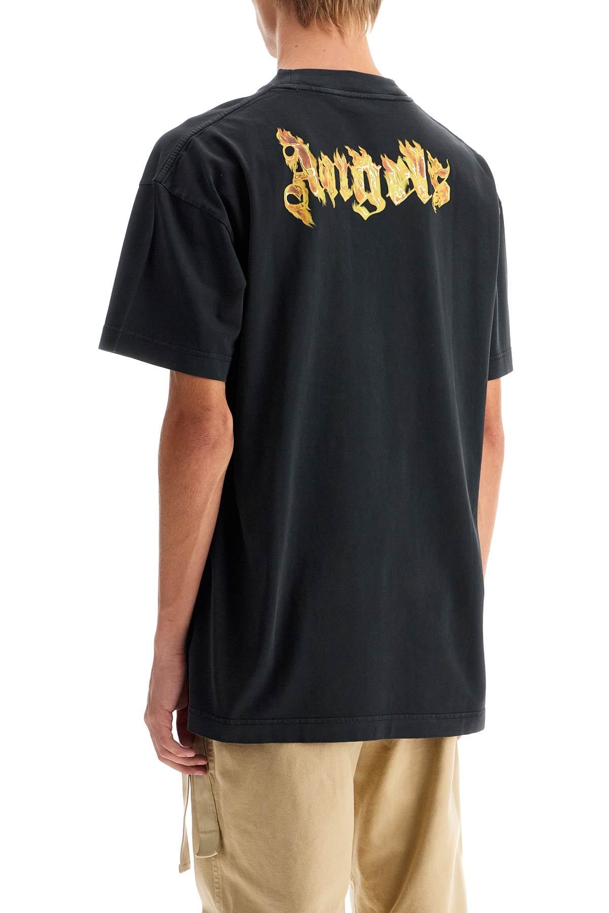 PALM ANGELS "burning logo t-shirt