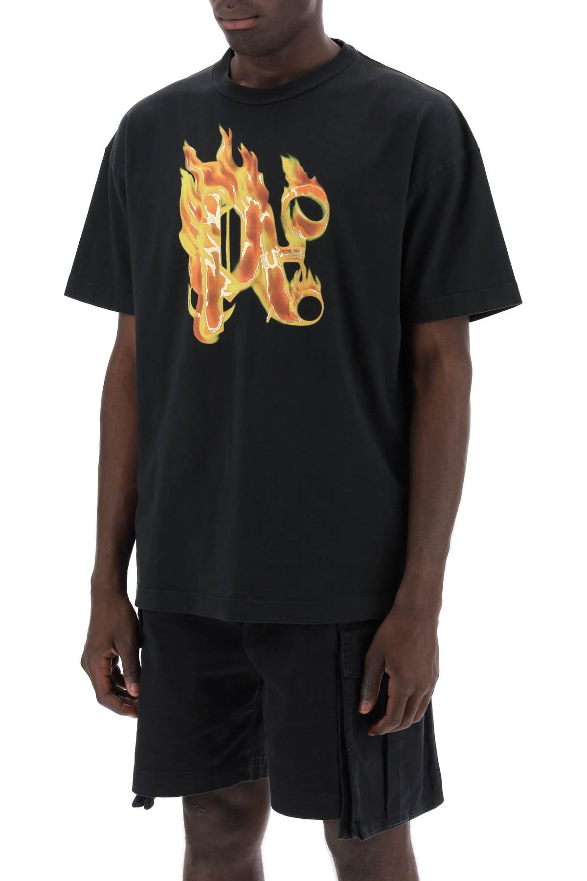 PALM ANGELS "burning monogram t