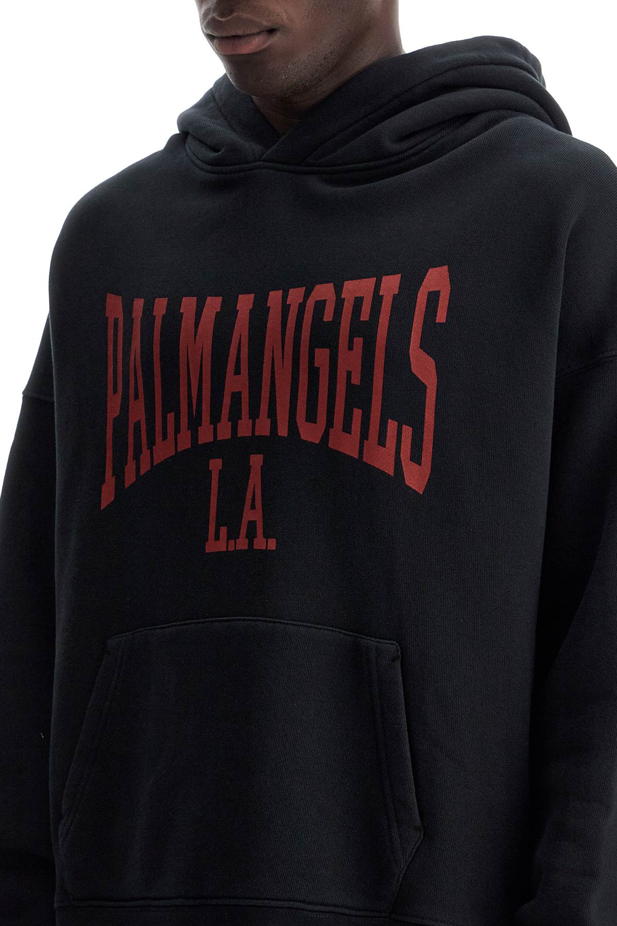 PALM ANGELS college hooded sweatshirt