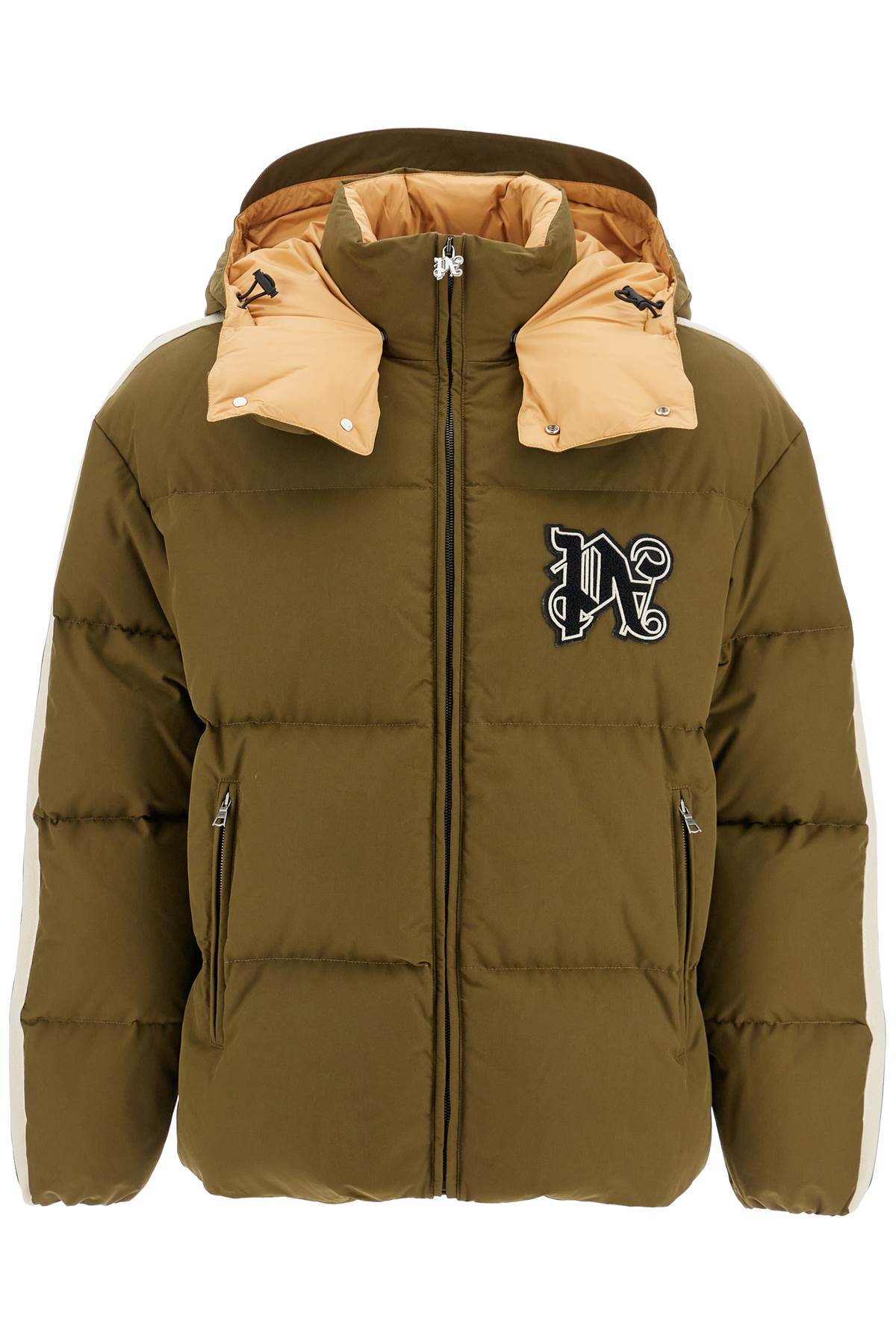 PALM ANGELS "down jacket with logo patch