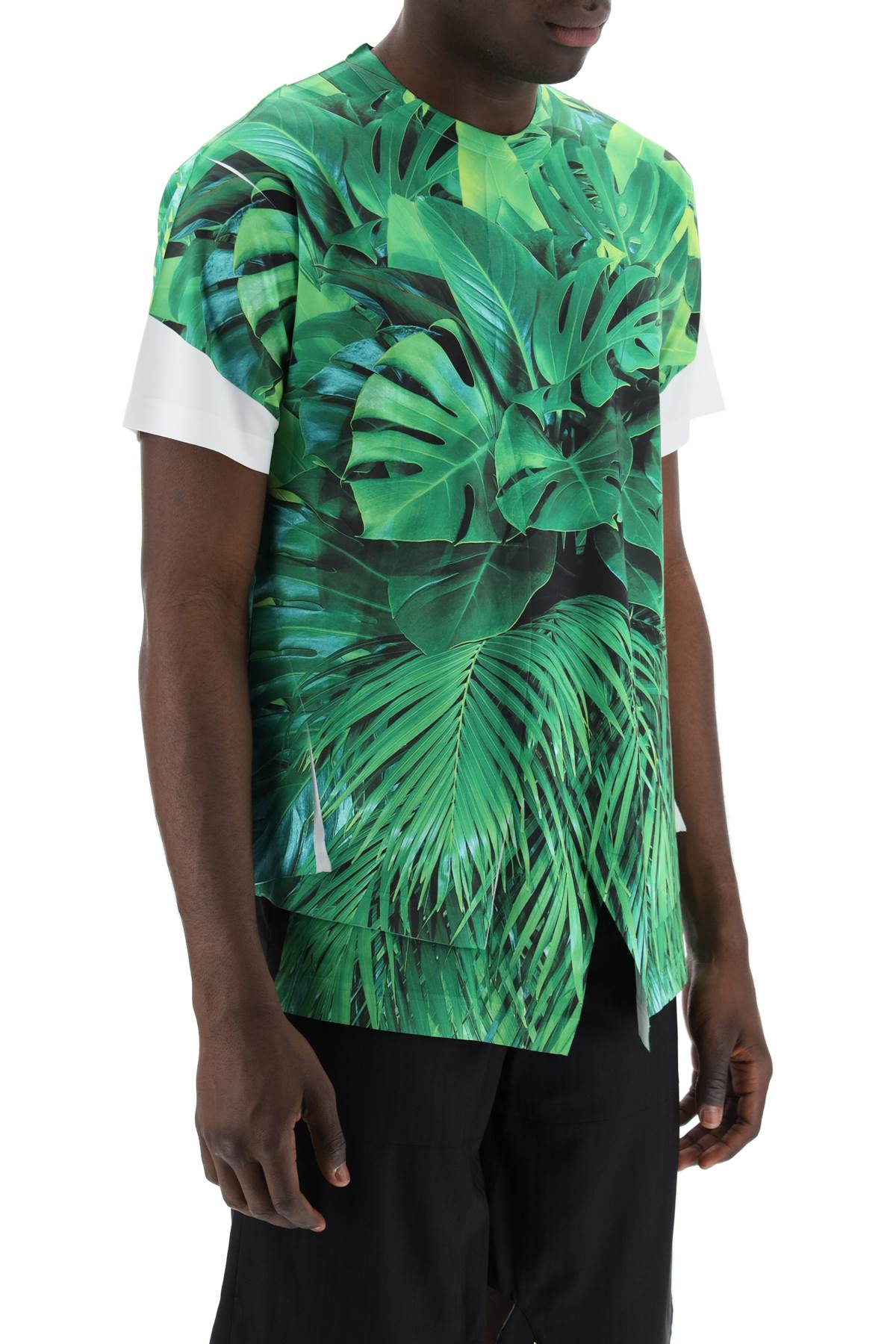 COMME DES GARCONS HOMME PLUS jungle print t-shirt with