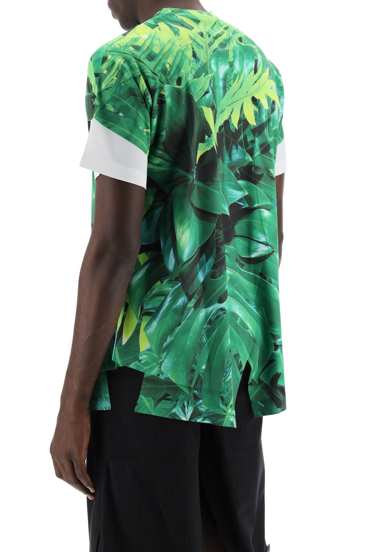 COMME DES GARCONS HOMME PLUS jungle print t-shirt with