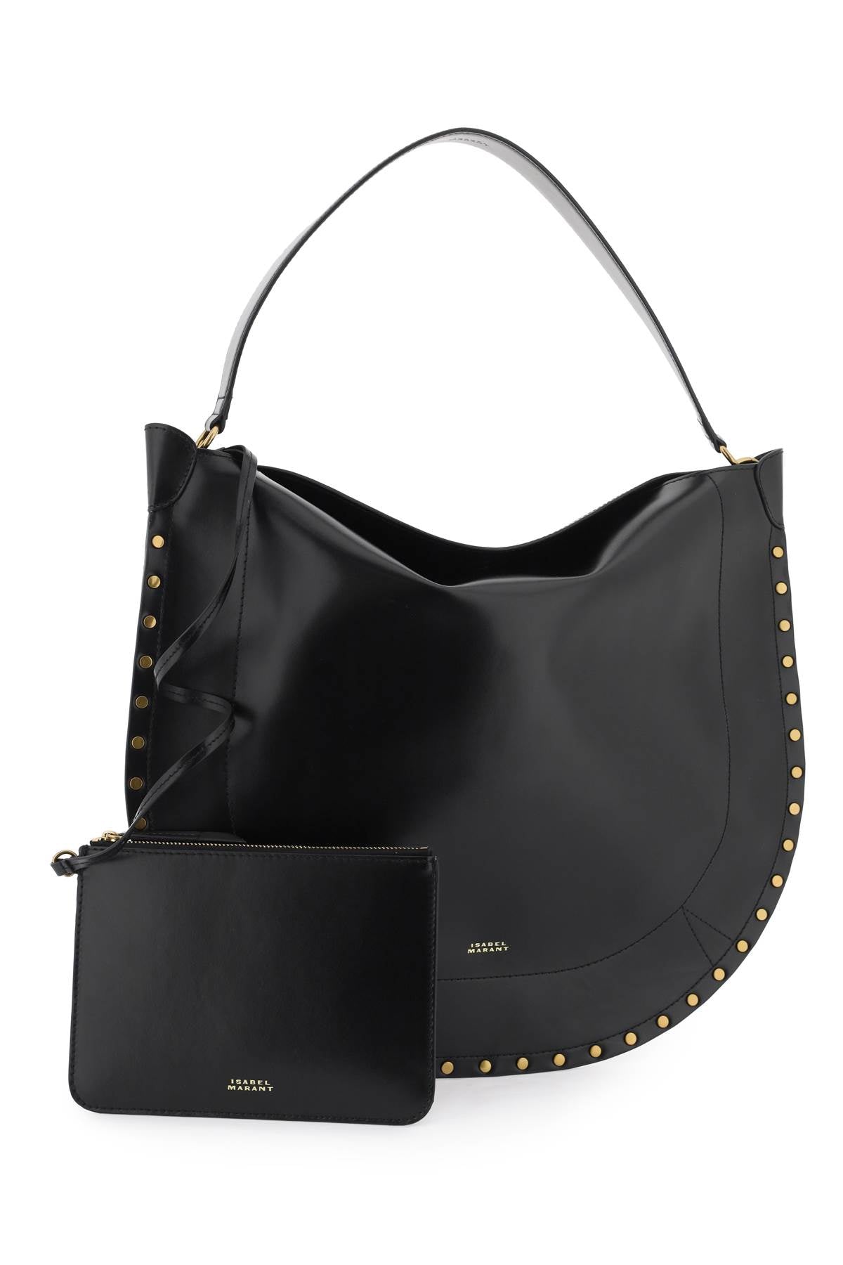 ISABEL MARANT smooth leather hobo bag with