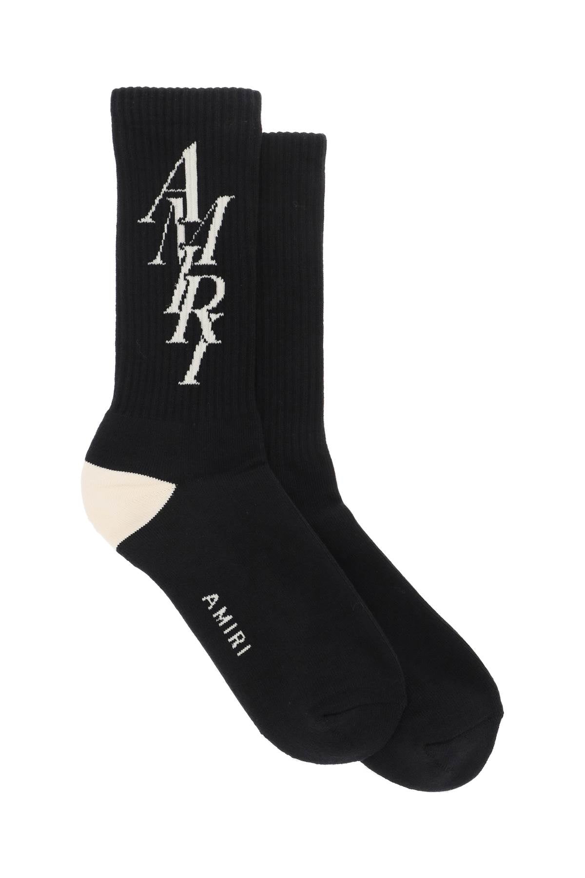 AMIRI stack logo socks