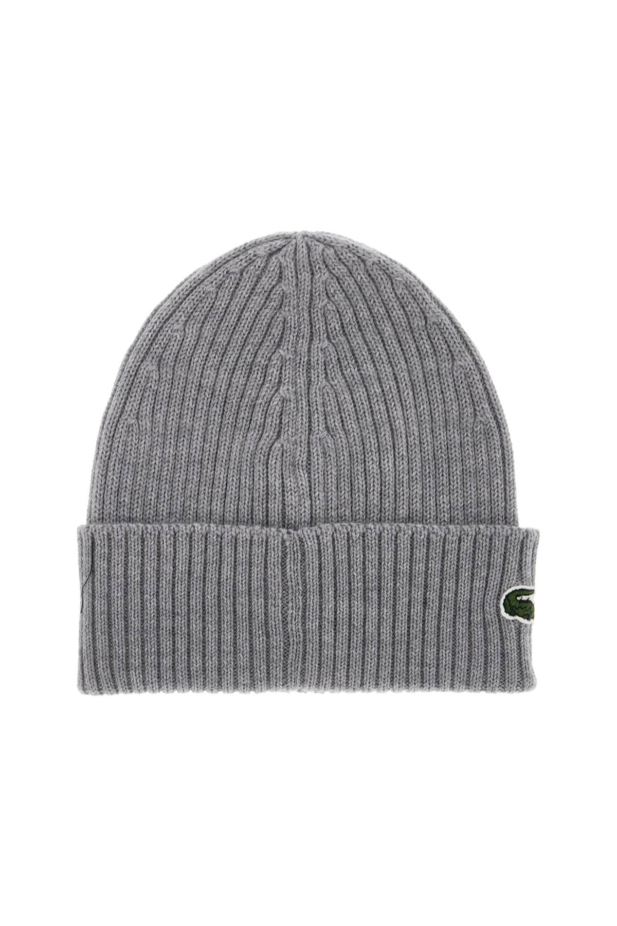 LACOSTE wool beanie hat