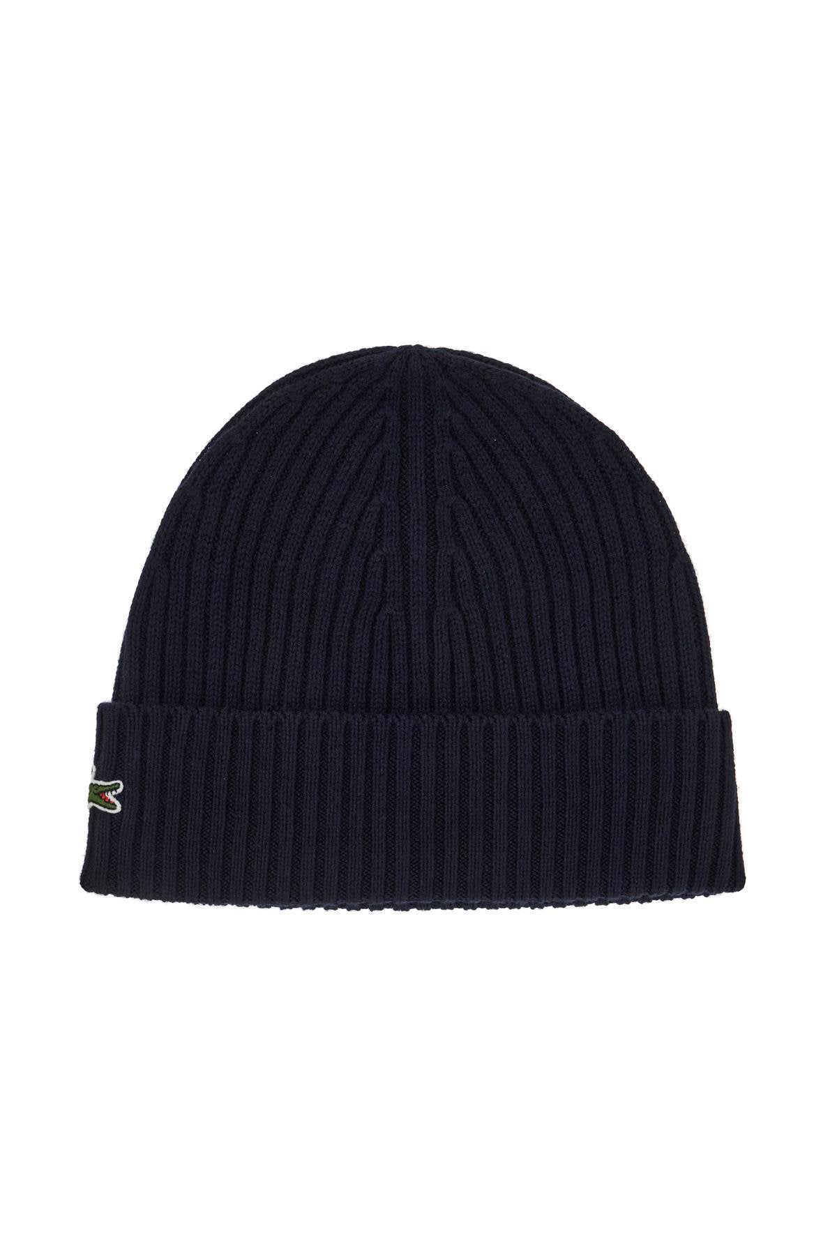 LACOSTE wool beanie hat