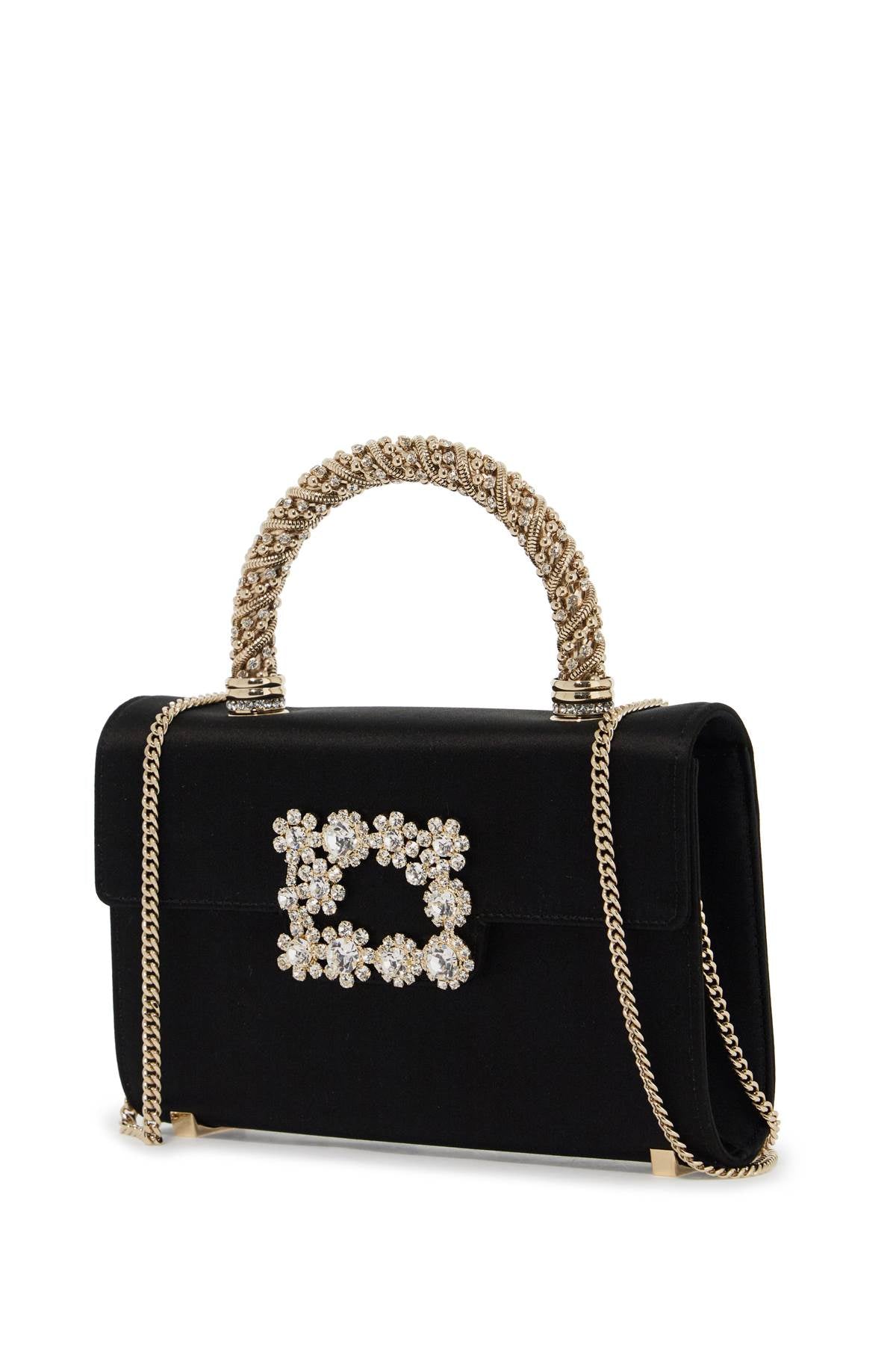 ROGER VIVIER flower strass jewel mini bag